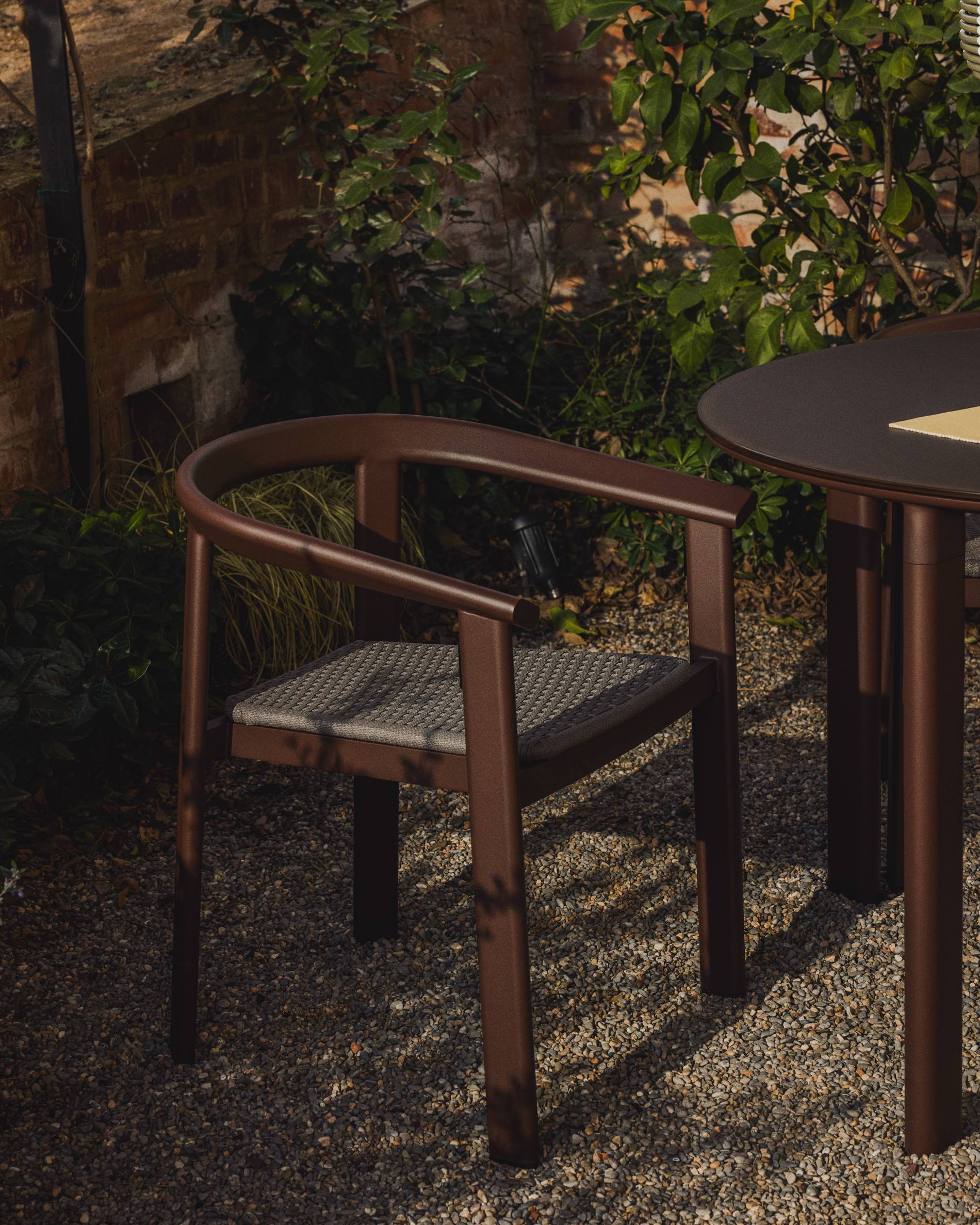 ERICE Brown Garden Chair