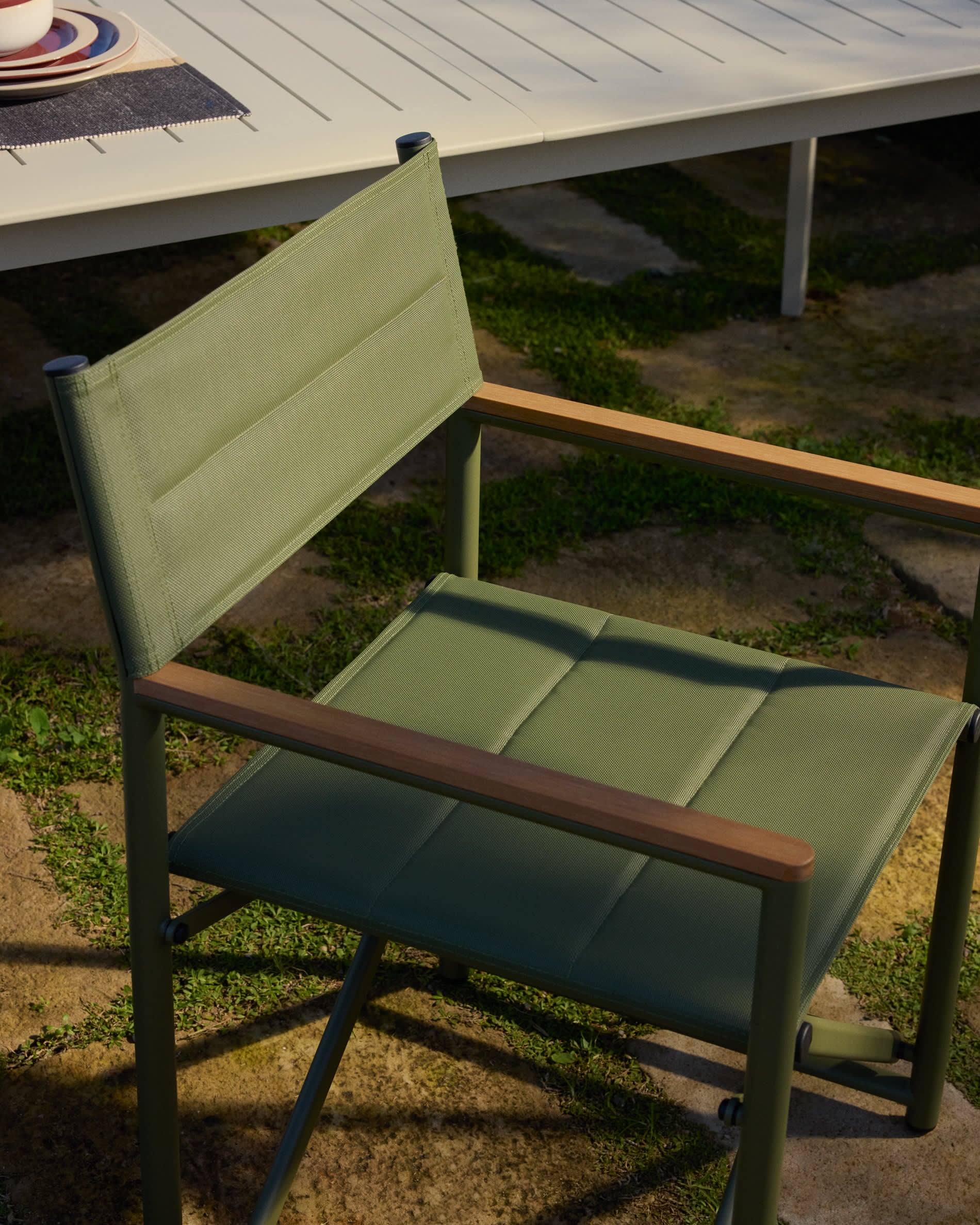 TISNO Green Folding Garden Chair