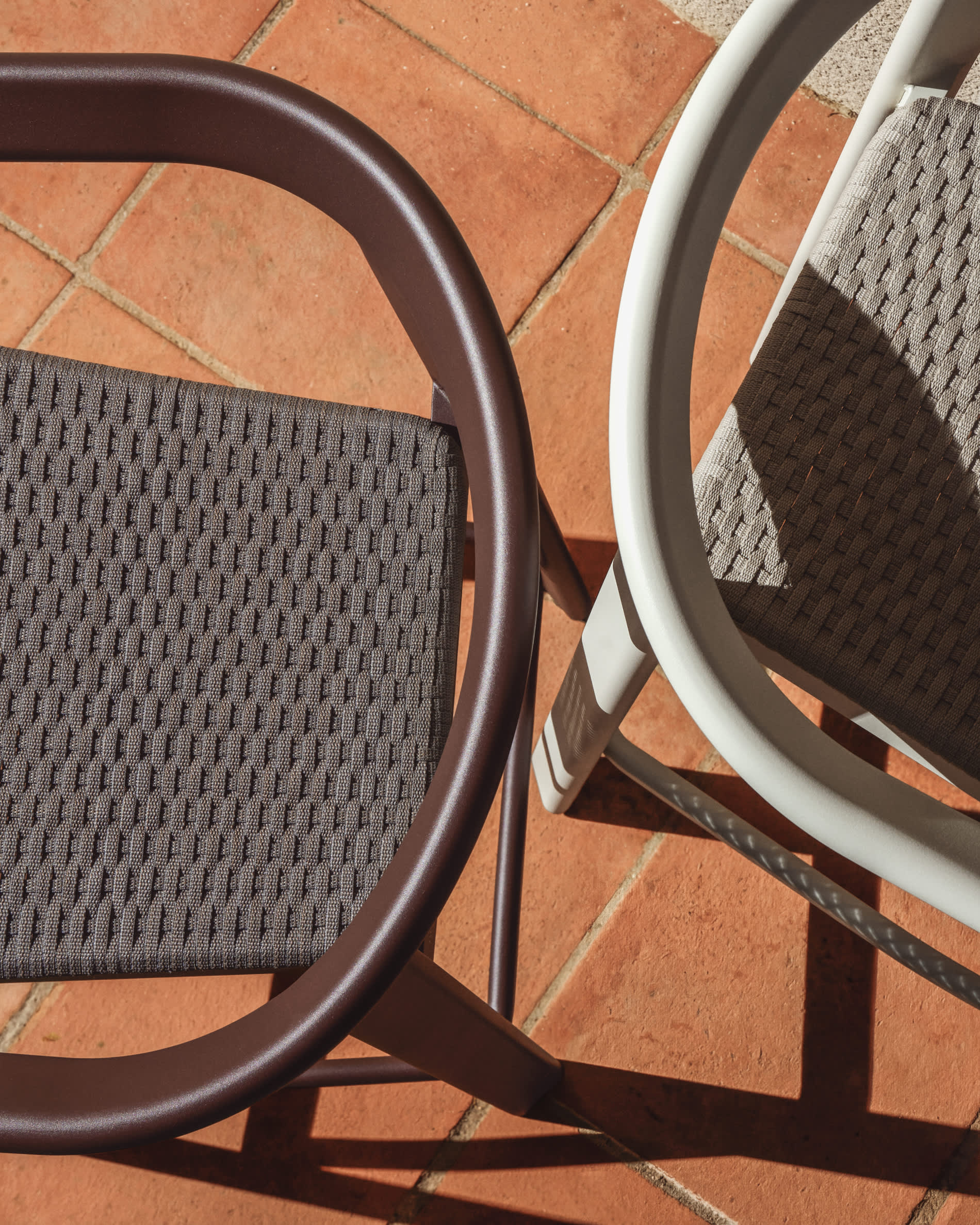 ERICE Brown Garden Stool