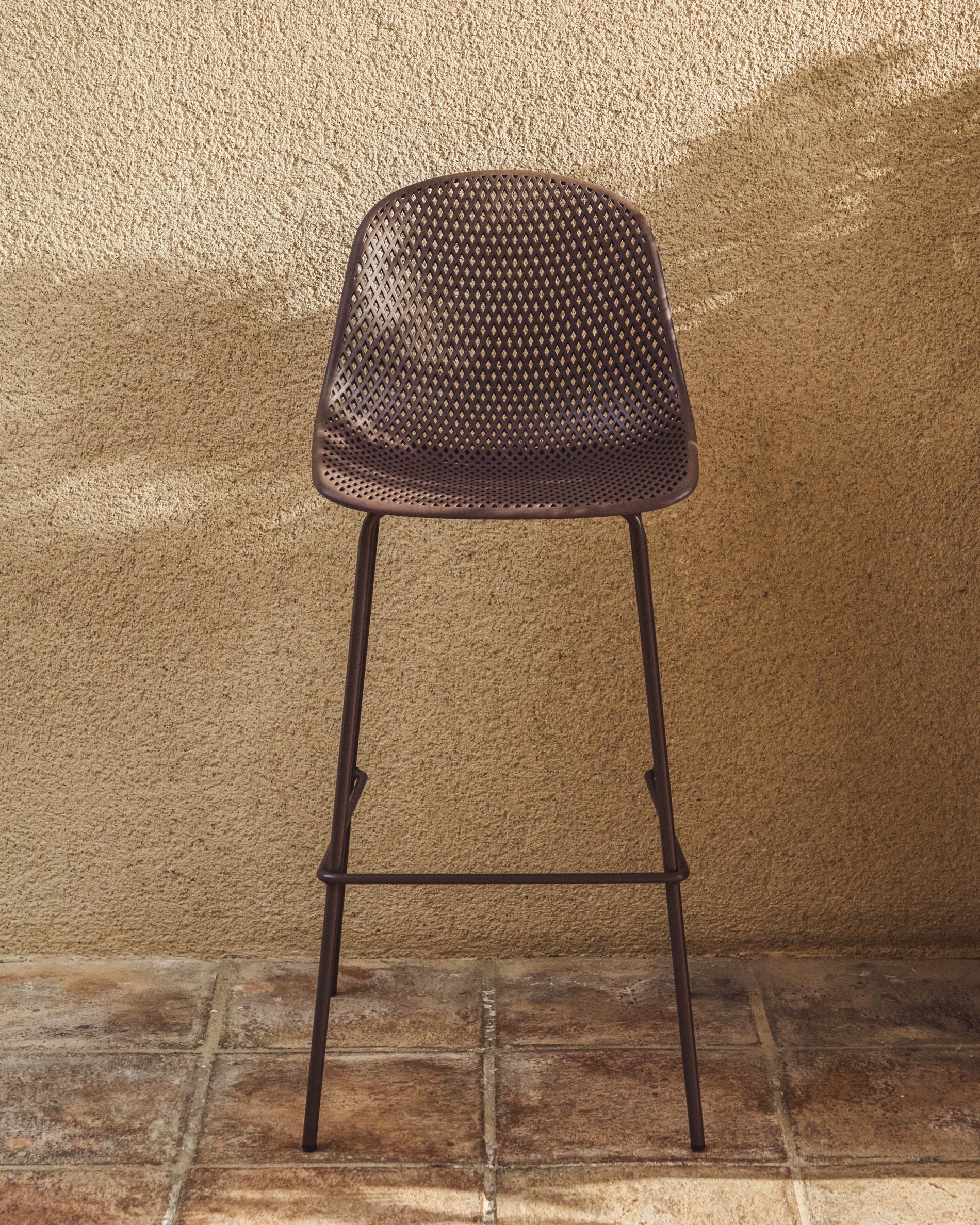 QUINBY Brown Garden Stool