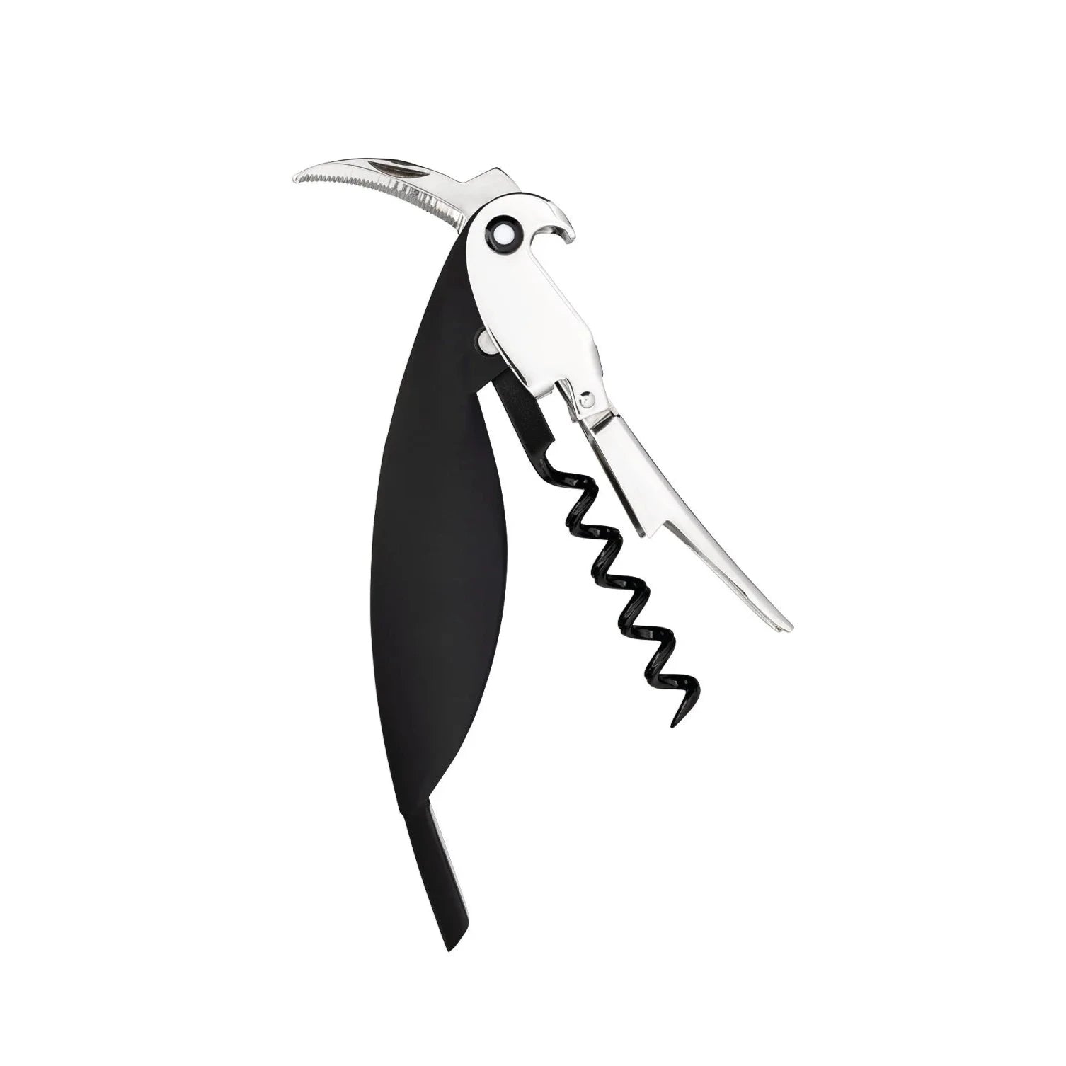 Parrot black bartending corkscrew