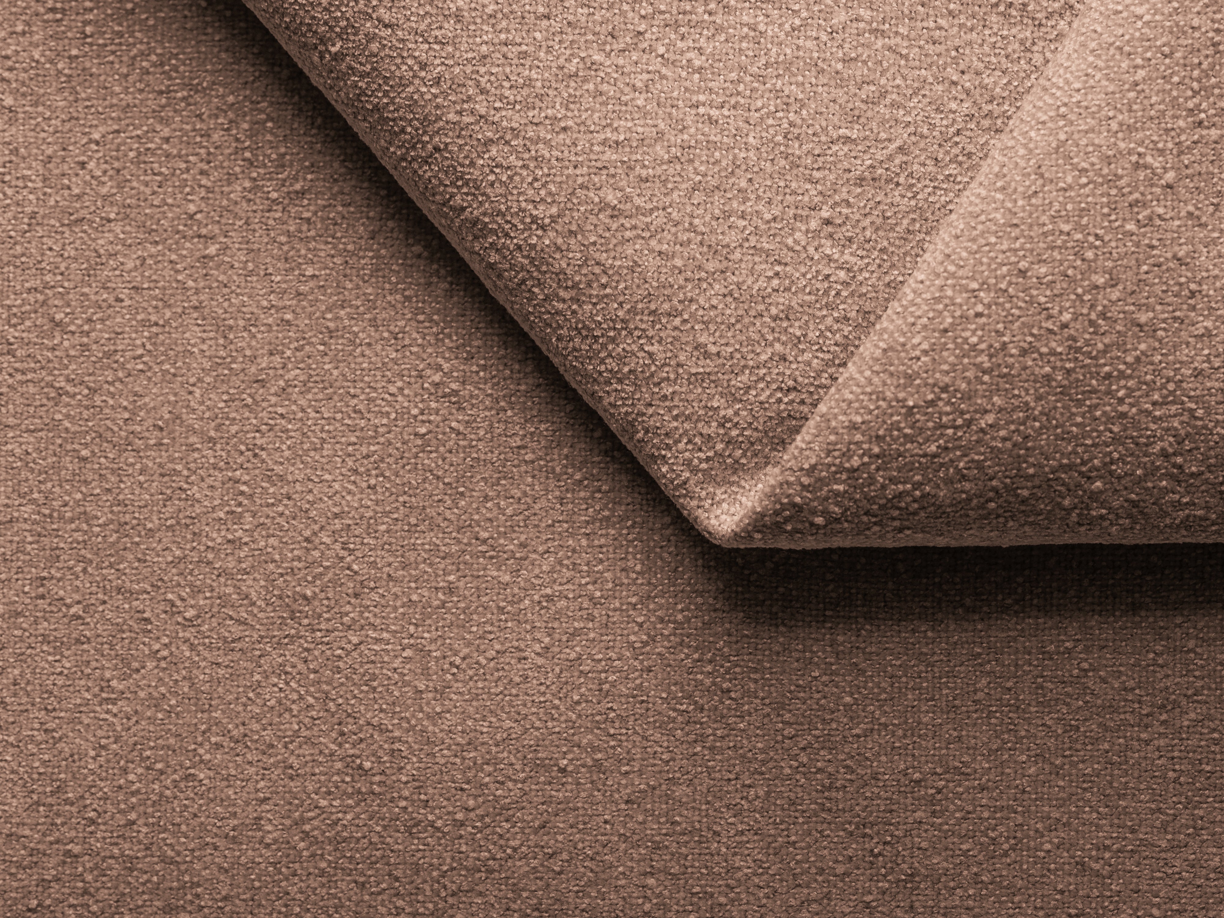 Modulárna pohovka pre 3 osoby AILANI pudrová ružová boucle