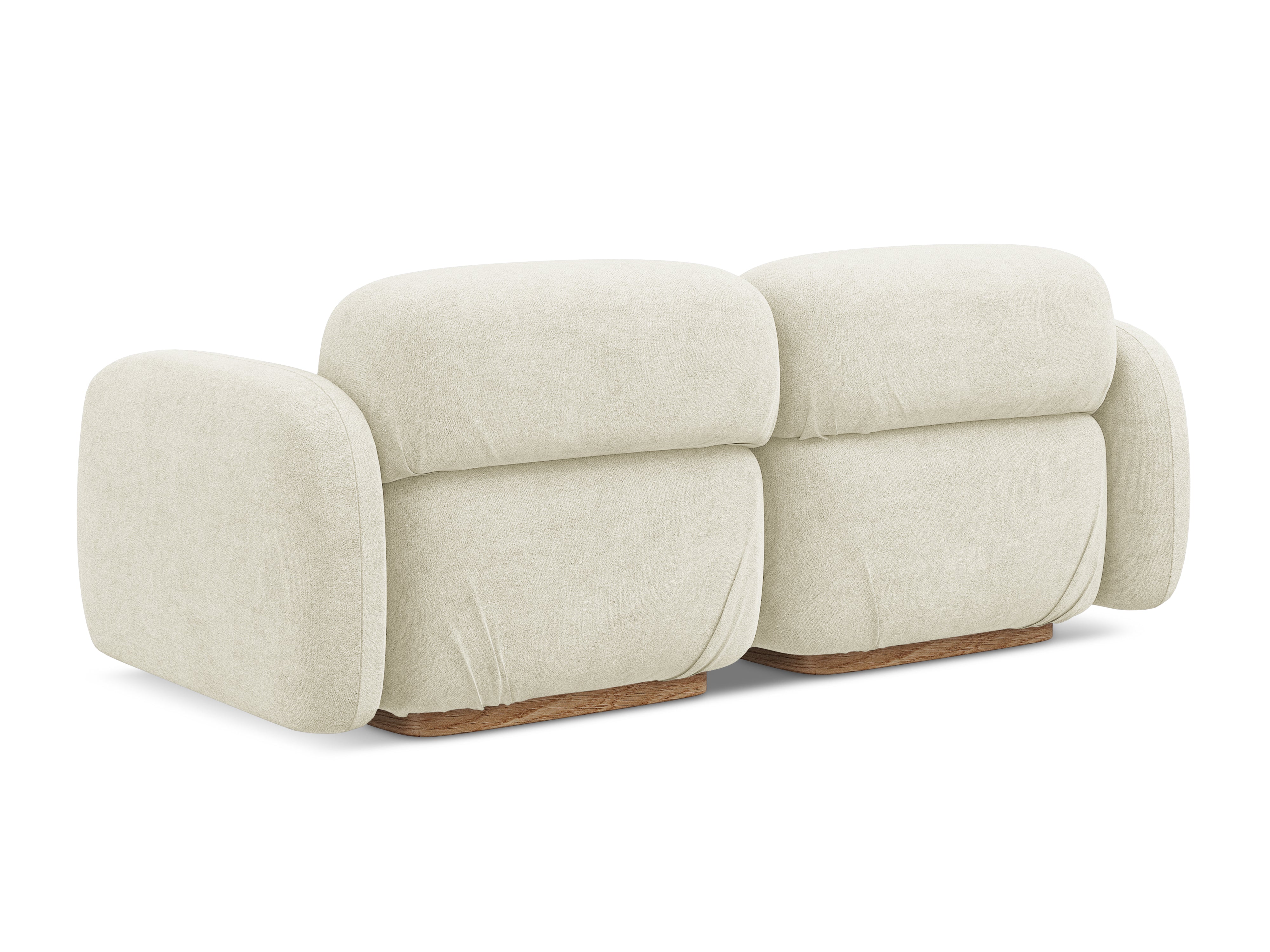 3-Seater Modular Sofa AILANI Ecru Boucle