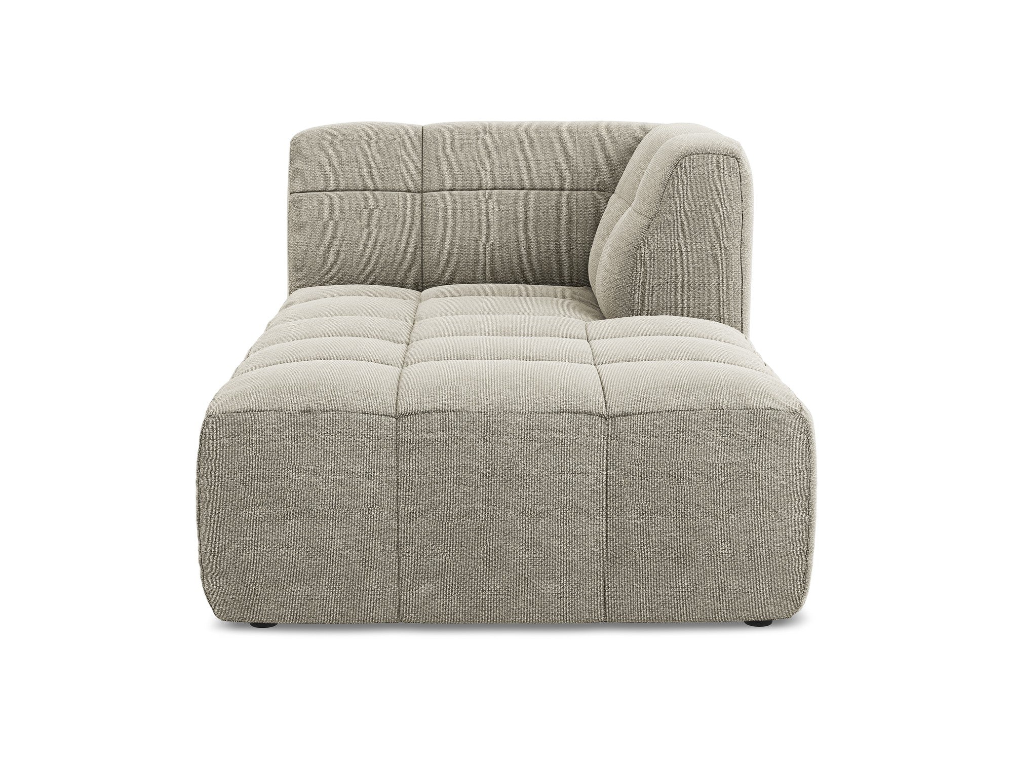 Pravostranný szezlong ALOHA taupe boucle