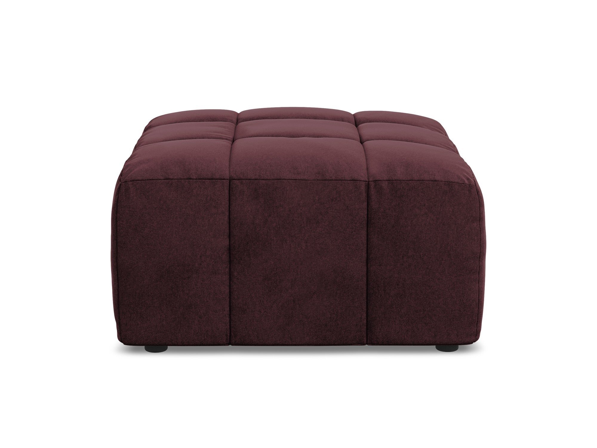 Pouf / velvet module ALOHA burgundy