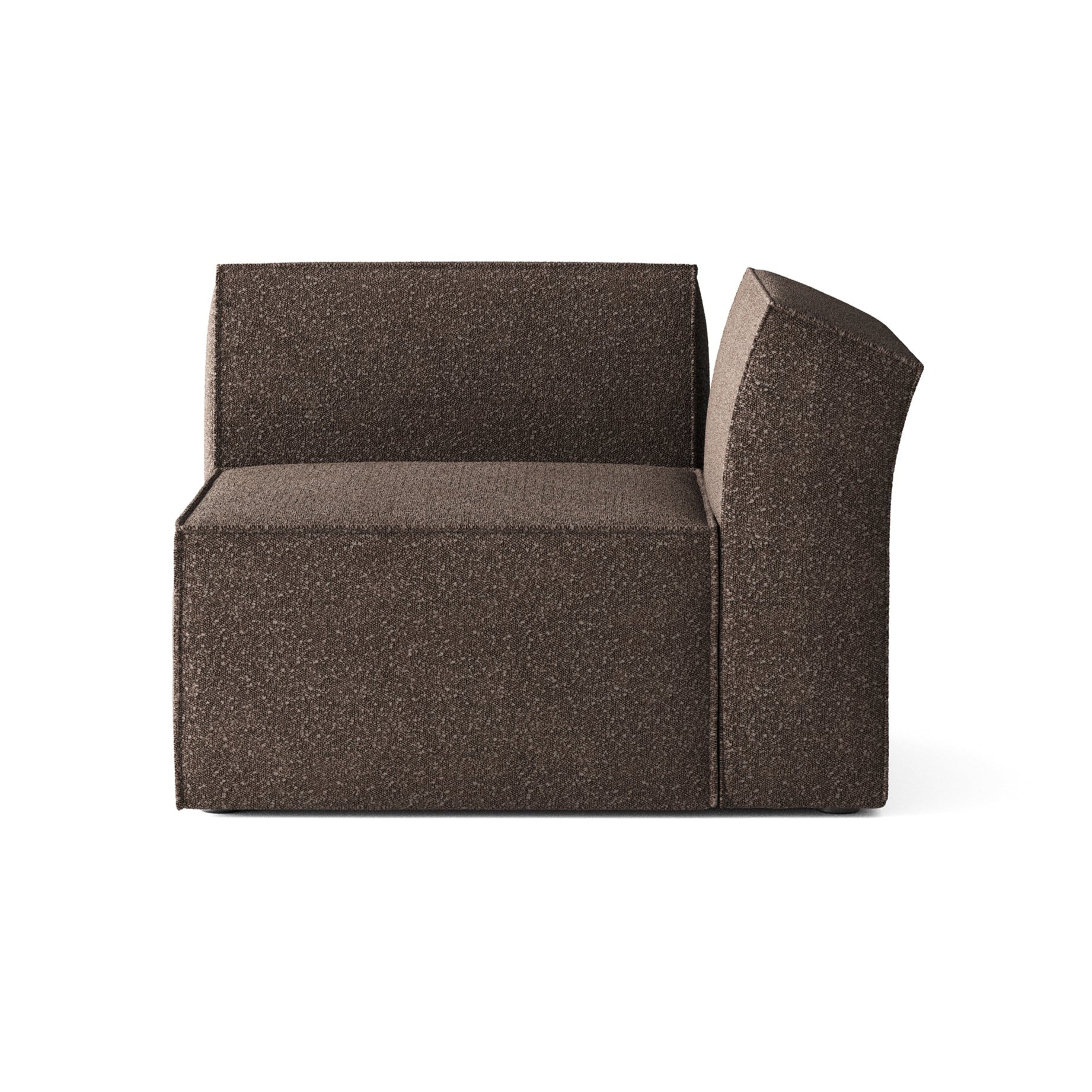 ANDO modular sofa - right-side module brown boucle