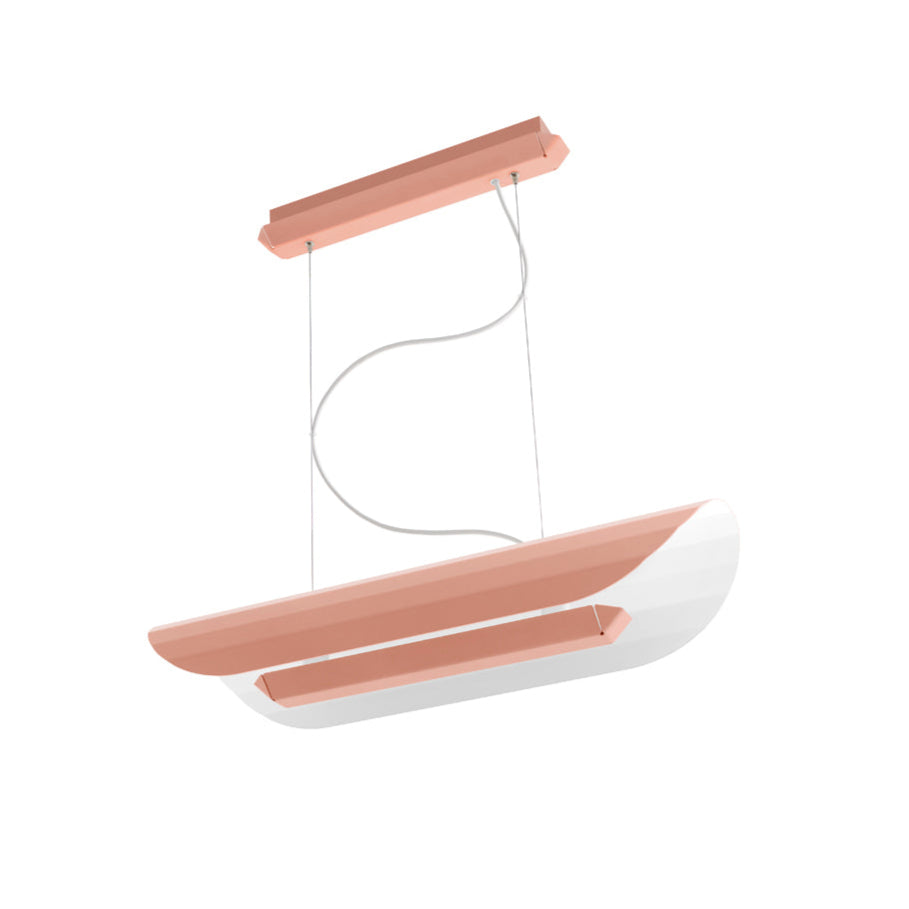 Závesná lampa APOLIN zlomená ružová