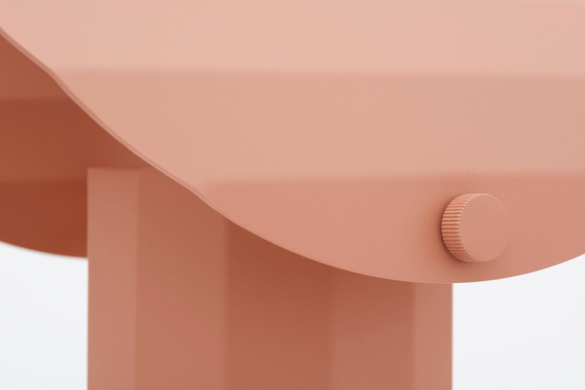 Stolná lampa APOLIN zlomená ružová