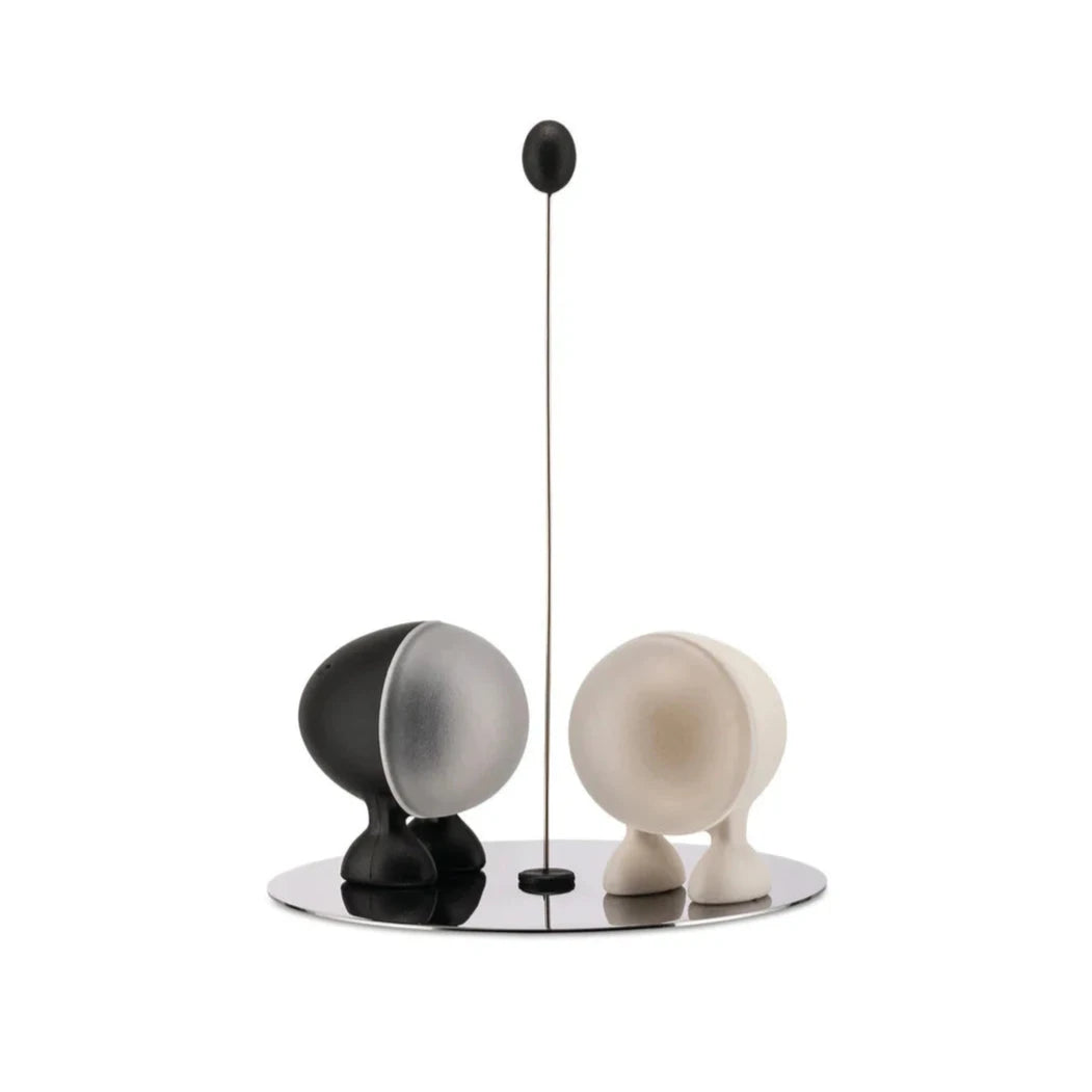 Soľnička a korenička LILLIPUT čierna a biela