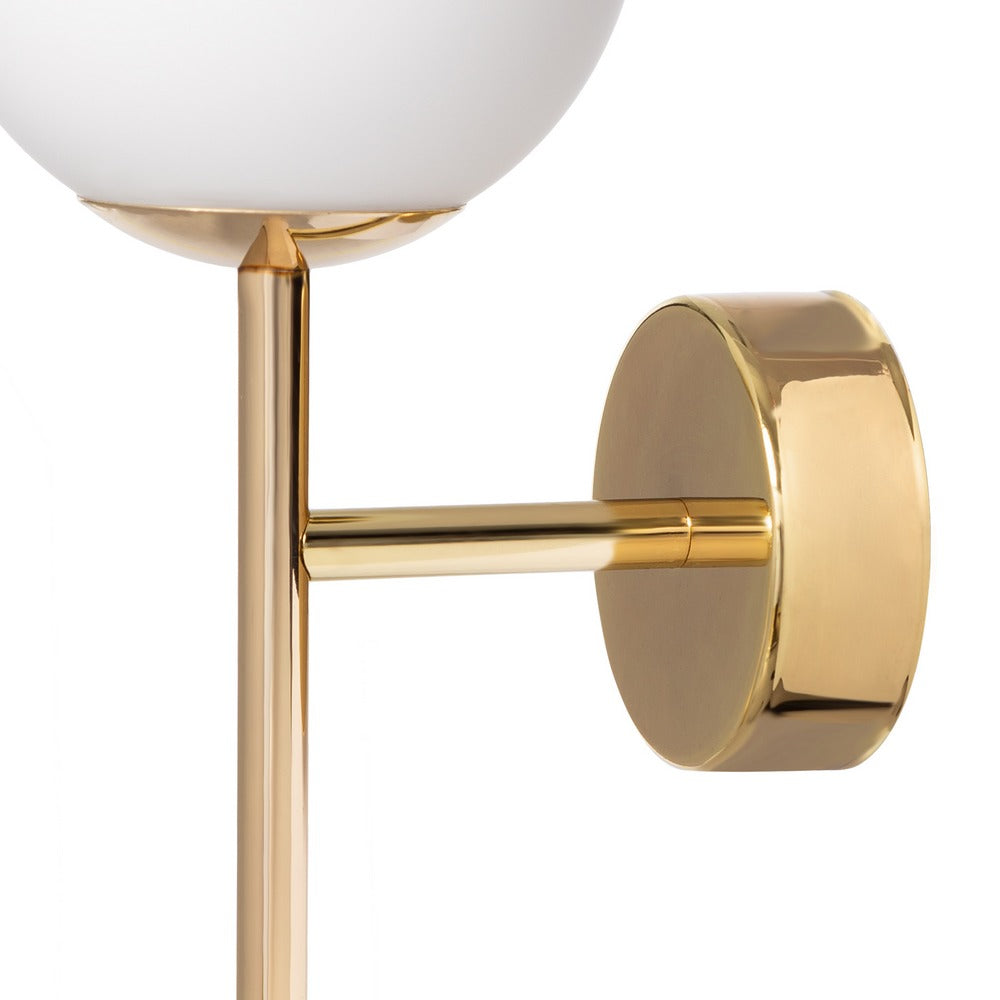 ASTRA DECO wall lamp in gold with a white shade