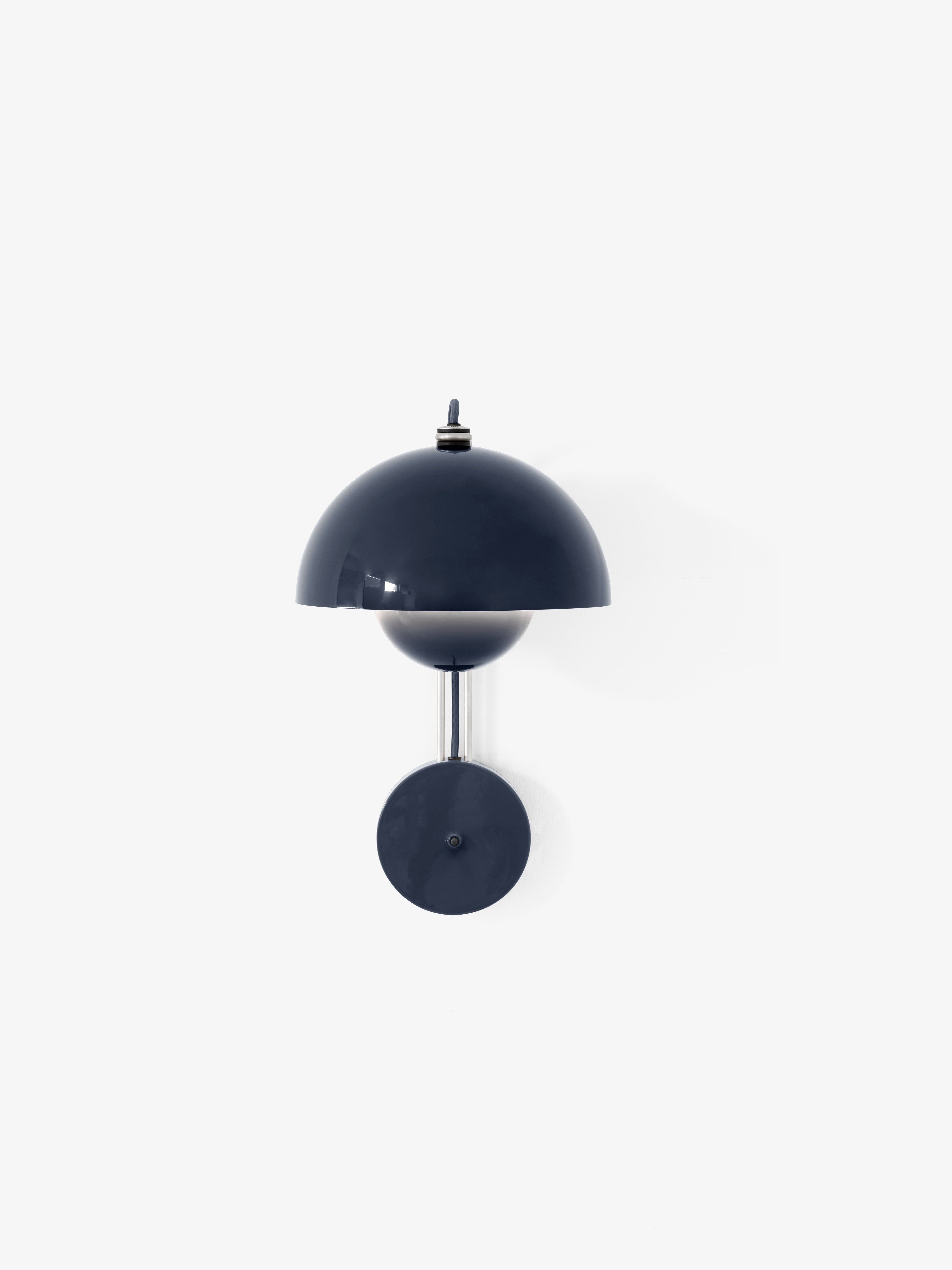 Nástenná lampa FLOWERPOT VP8 modrá oceľová
