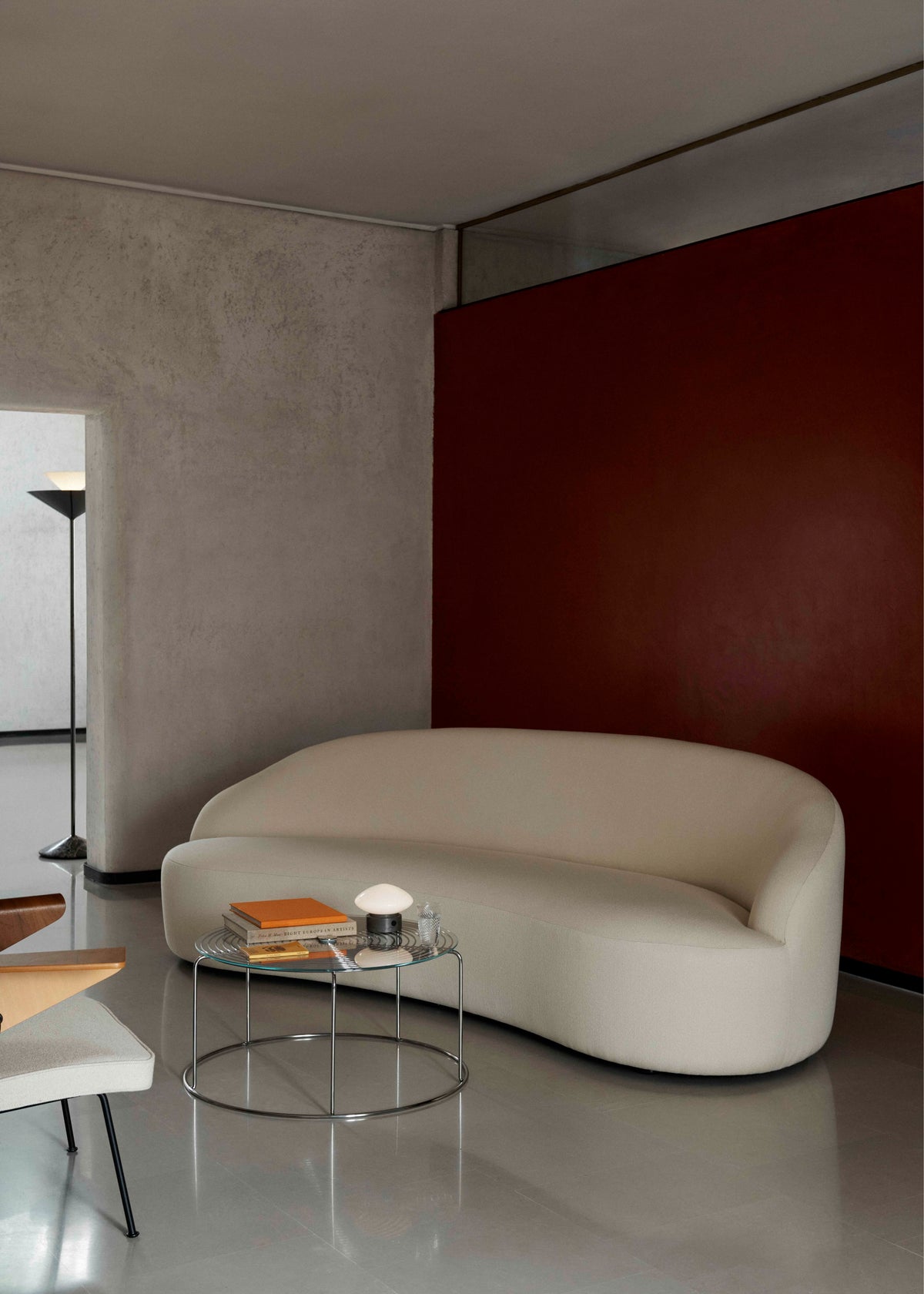 3-seater sofa MARGAS LC4 upholstered