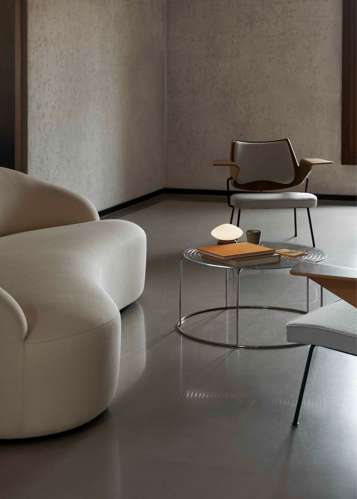 3-seater sofa MARGAS LC4 upholstered