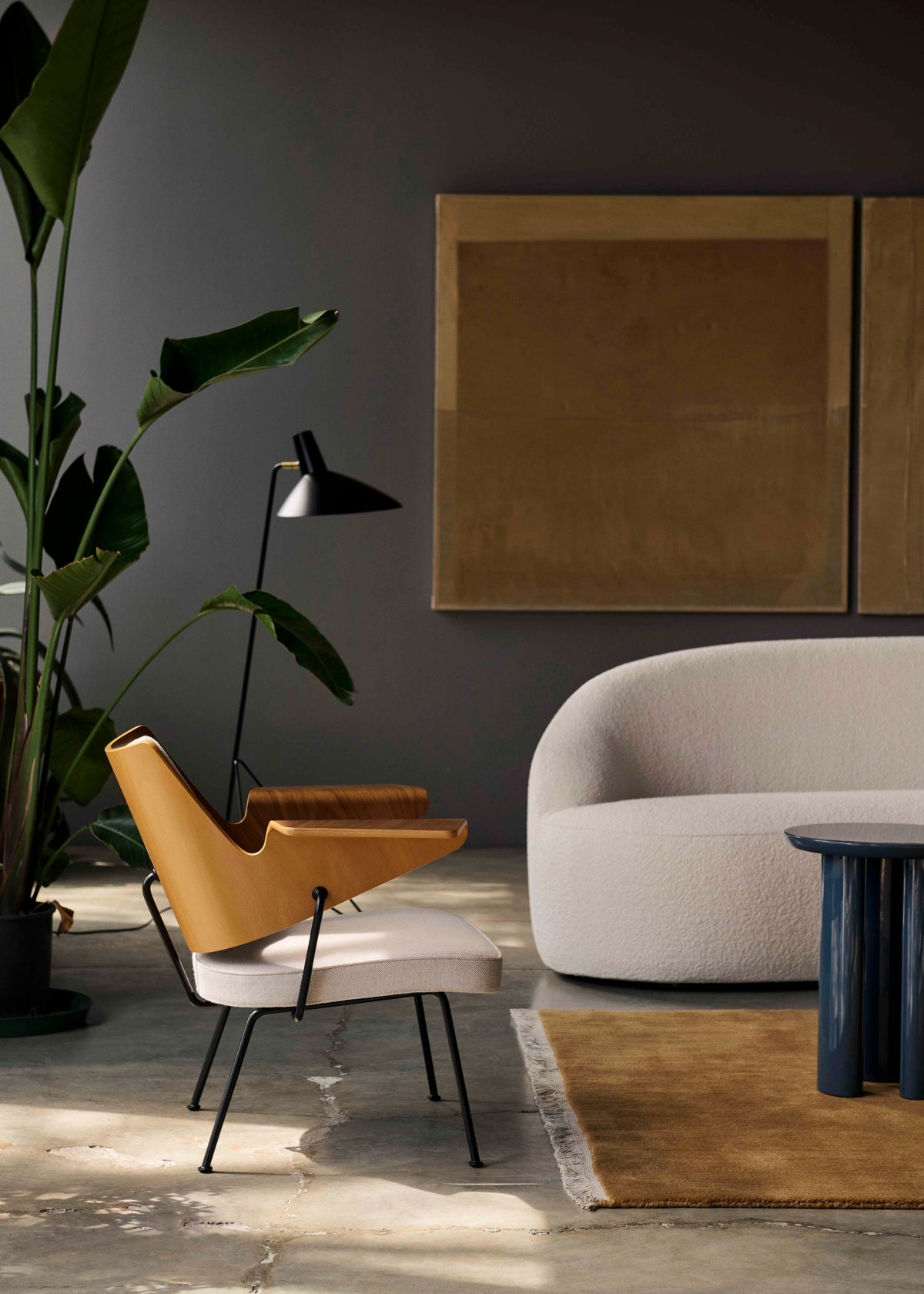 3-seater sofa MARGAS LC4 upholstered