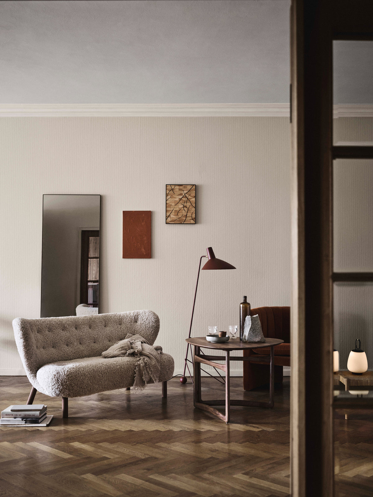 Nástenné zrkadlo SILLON SH7 s oceľovým rámom