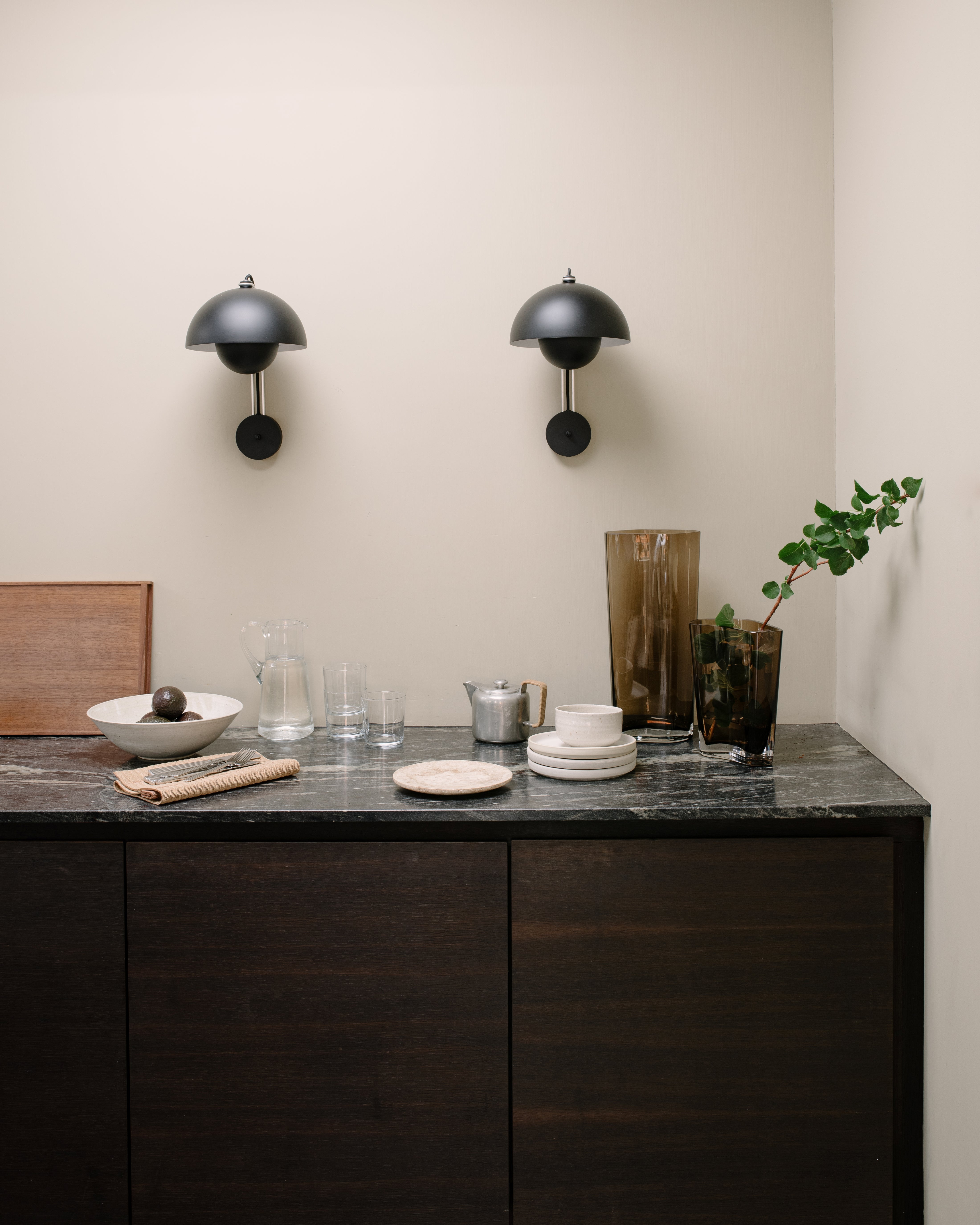 Nástenná lampa FLOWERPOT VP8 matná čierna