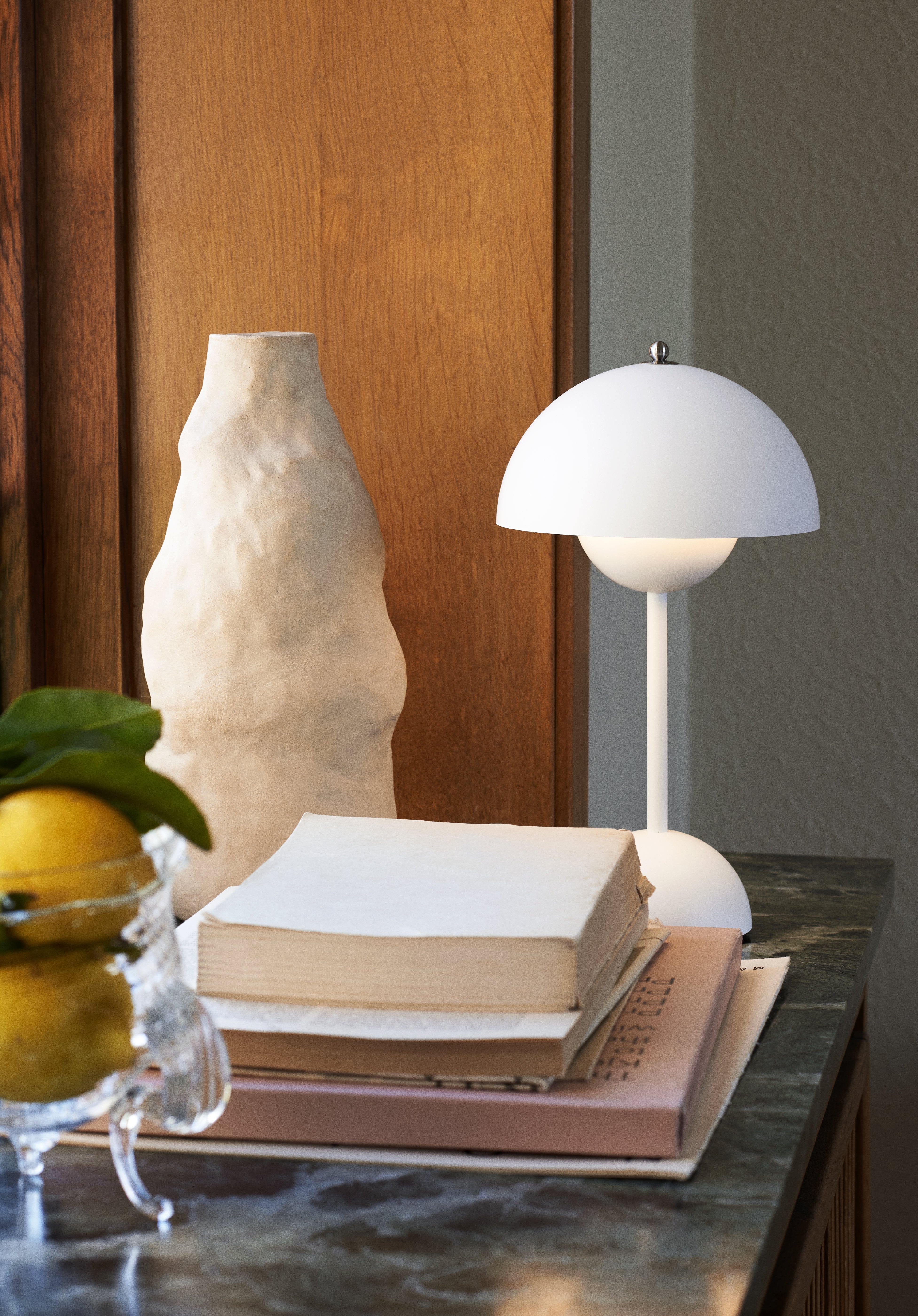 Prenosná lampa FLOWERPOT VP9 matná biela