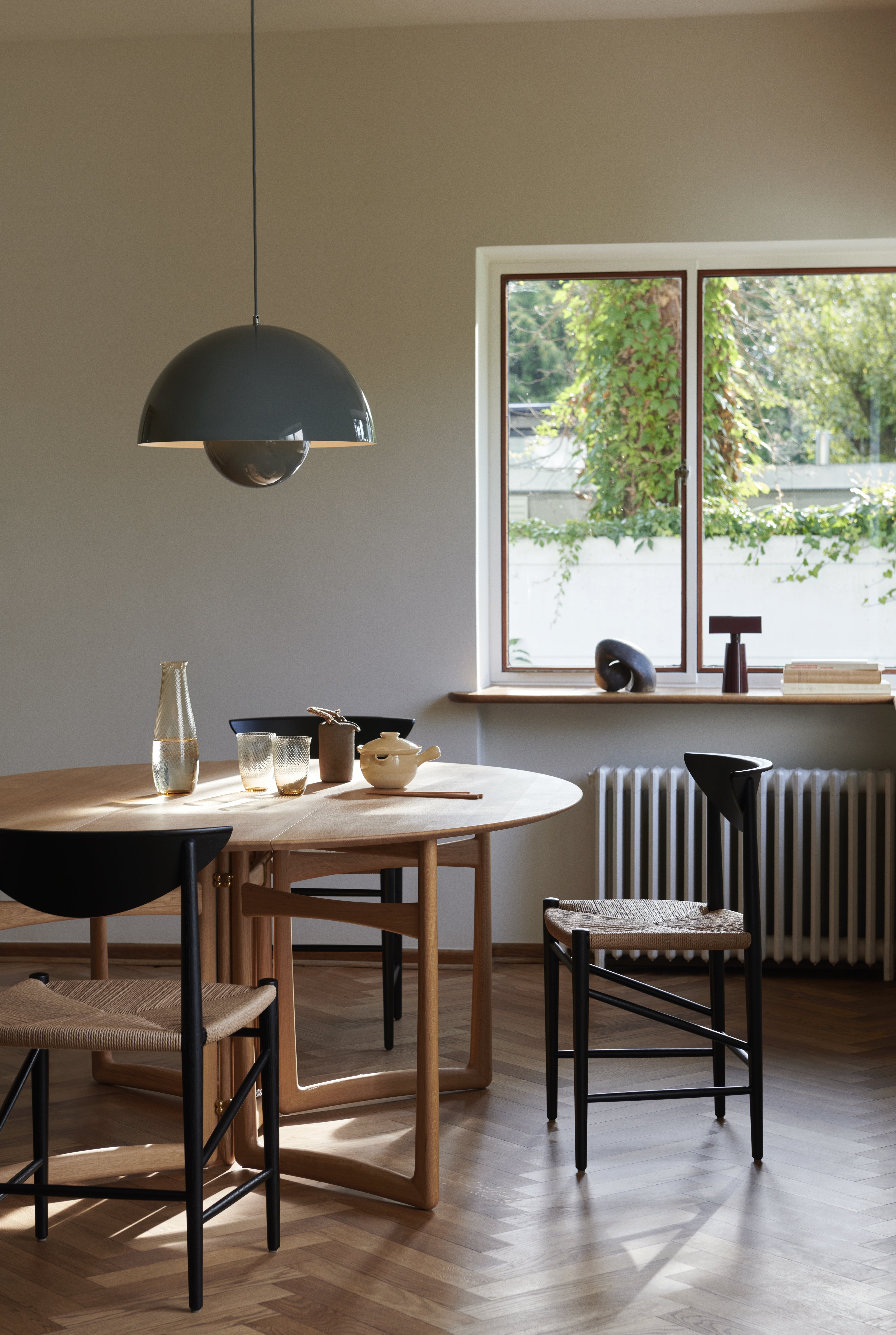 Lampa visiacá FLOWERPOT šedobluá