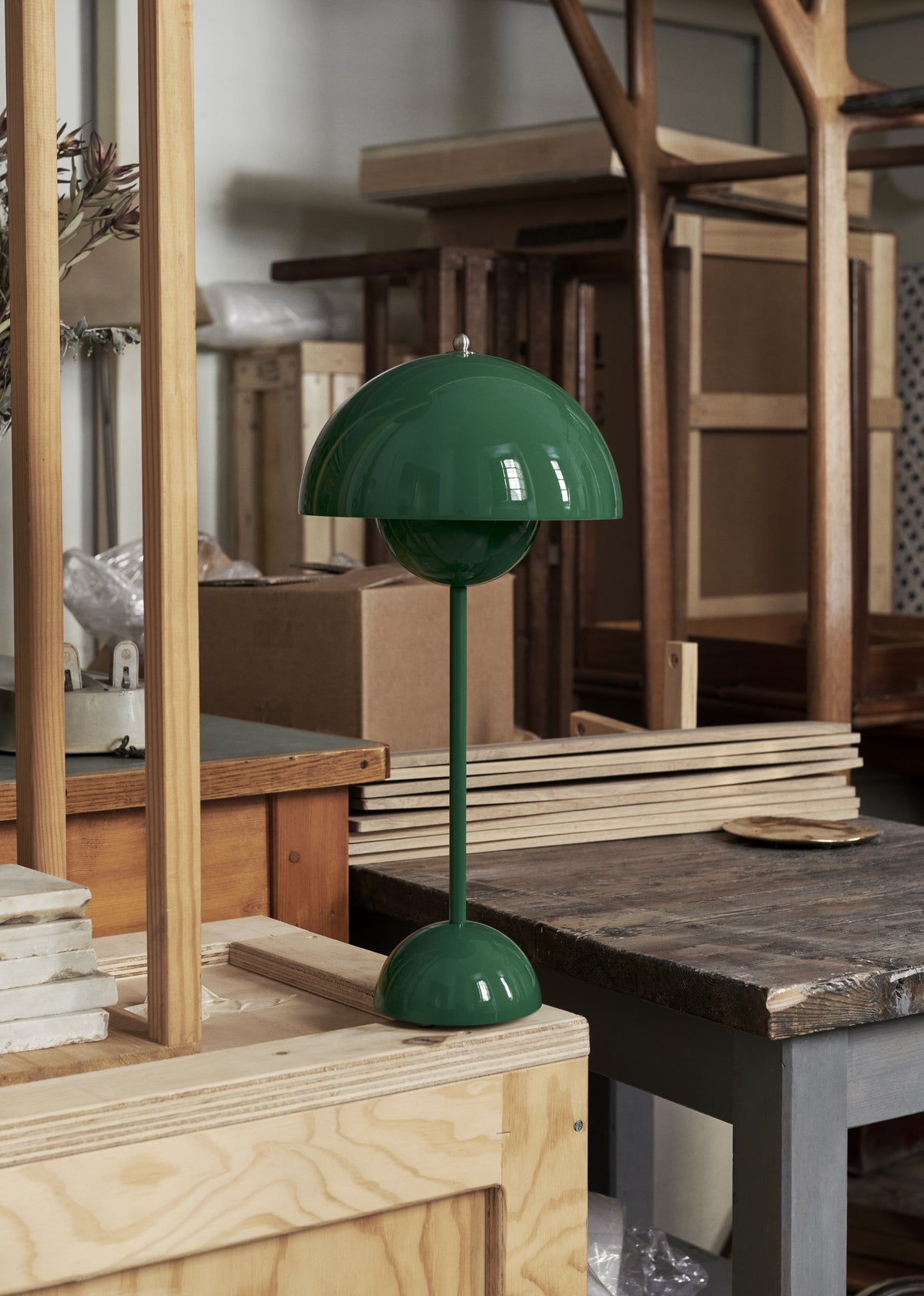 Stolová lampa FLOWERPOT VP3 intenzívne zelená