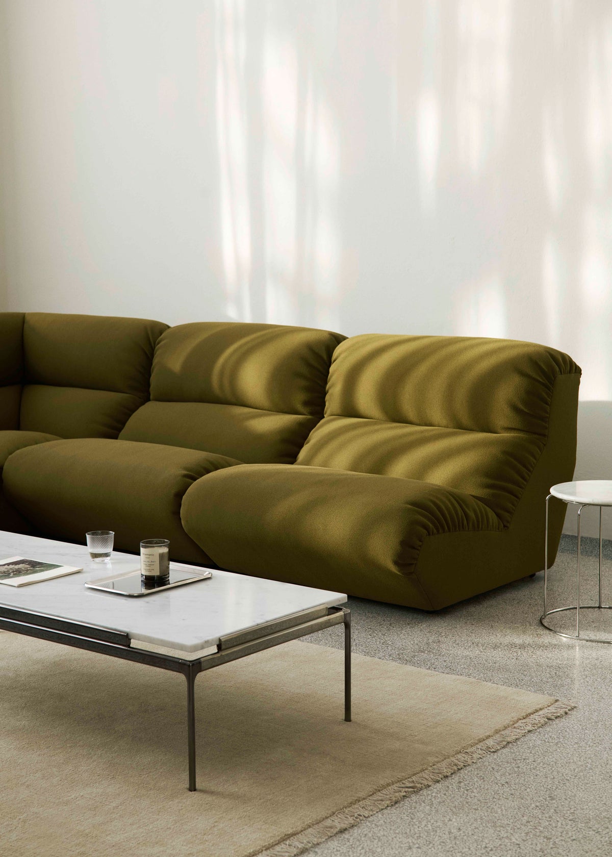 Sofa modulárna HI LO AV55 - čalúnený rohový modul