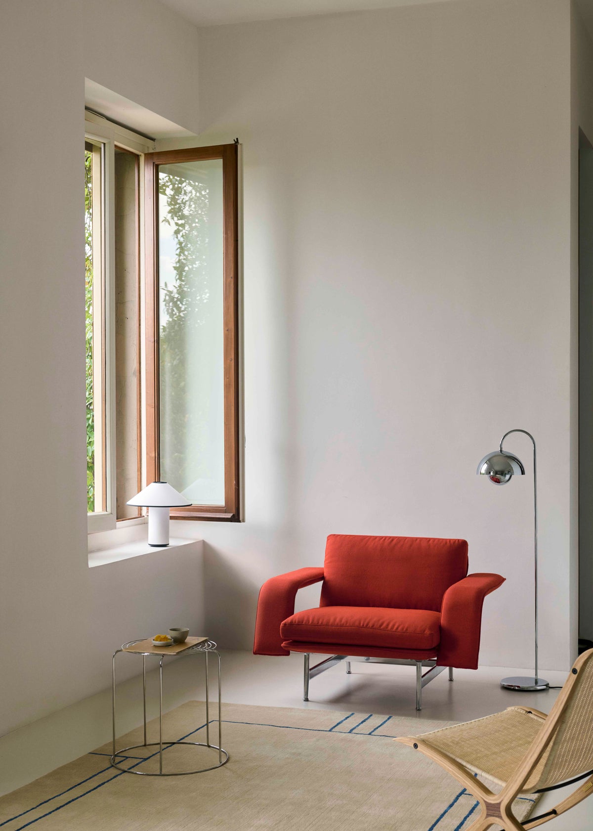 Koberec CRUISE pieskový s modrým