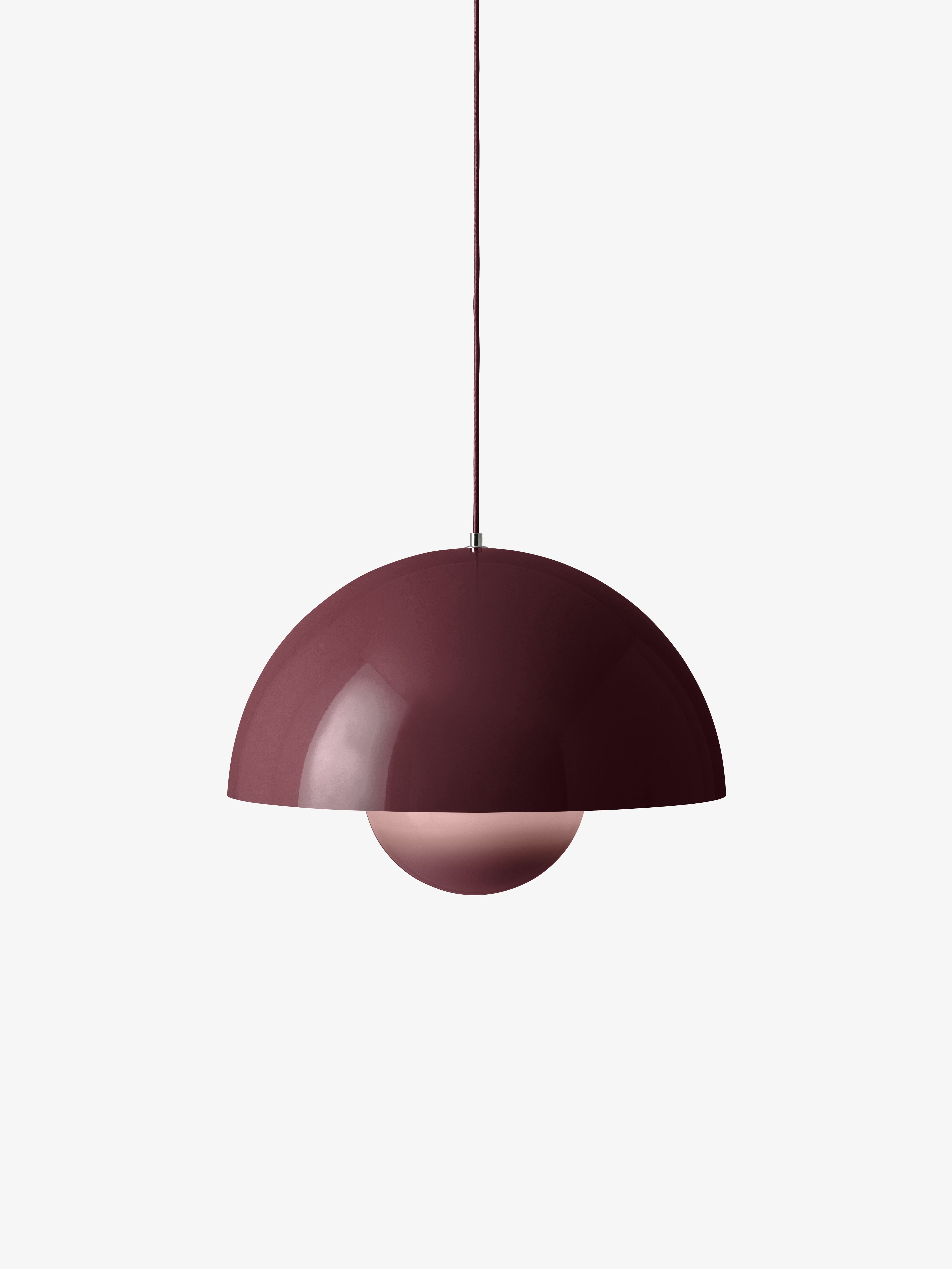 Lampa visiacá FLOWERPOT tmavá slivka