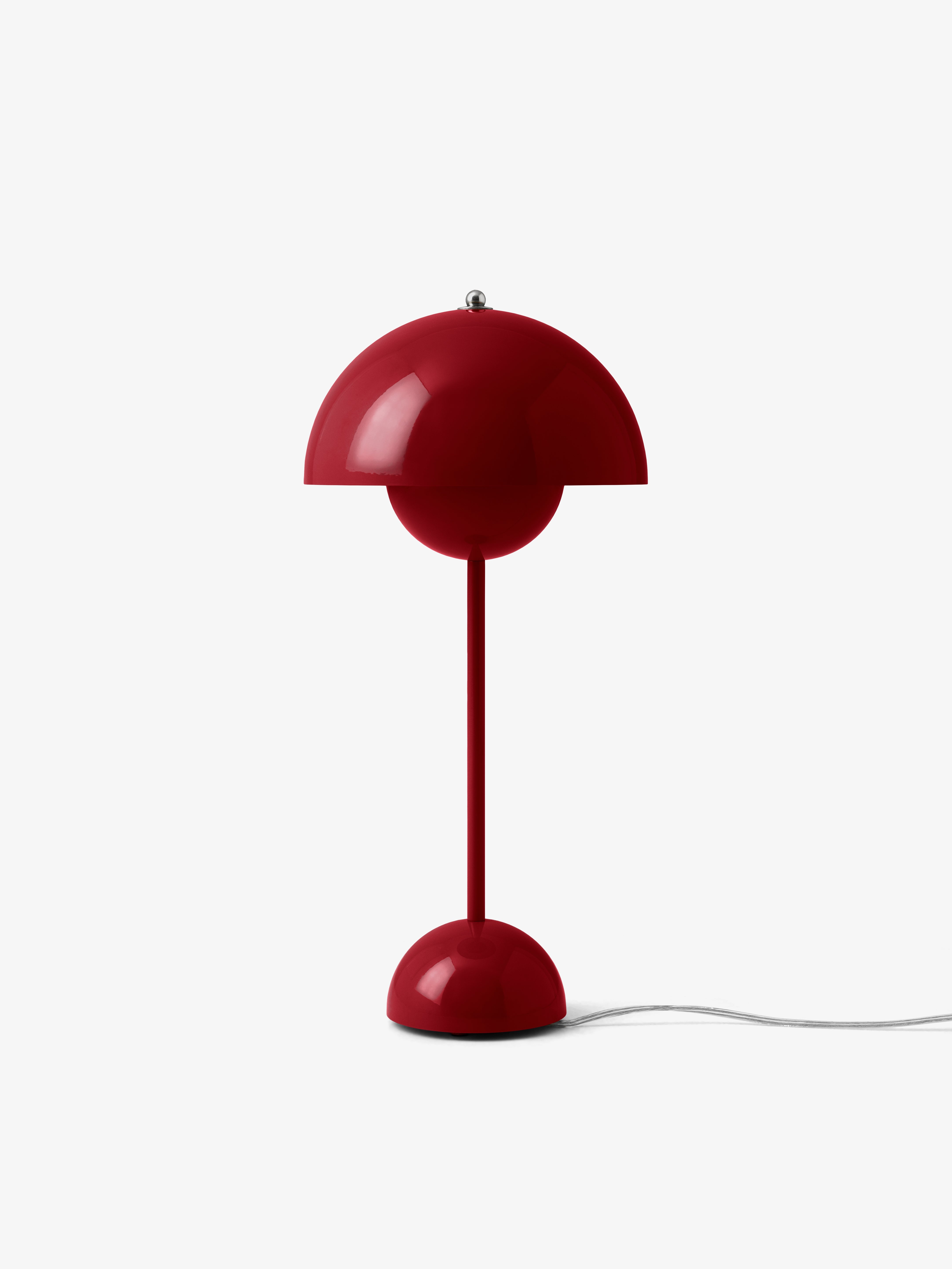 Lampa stołová FLOWERPOT VP3 vínovo červená