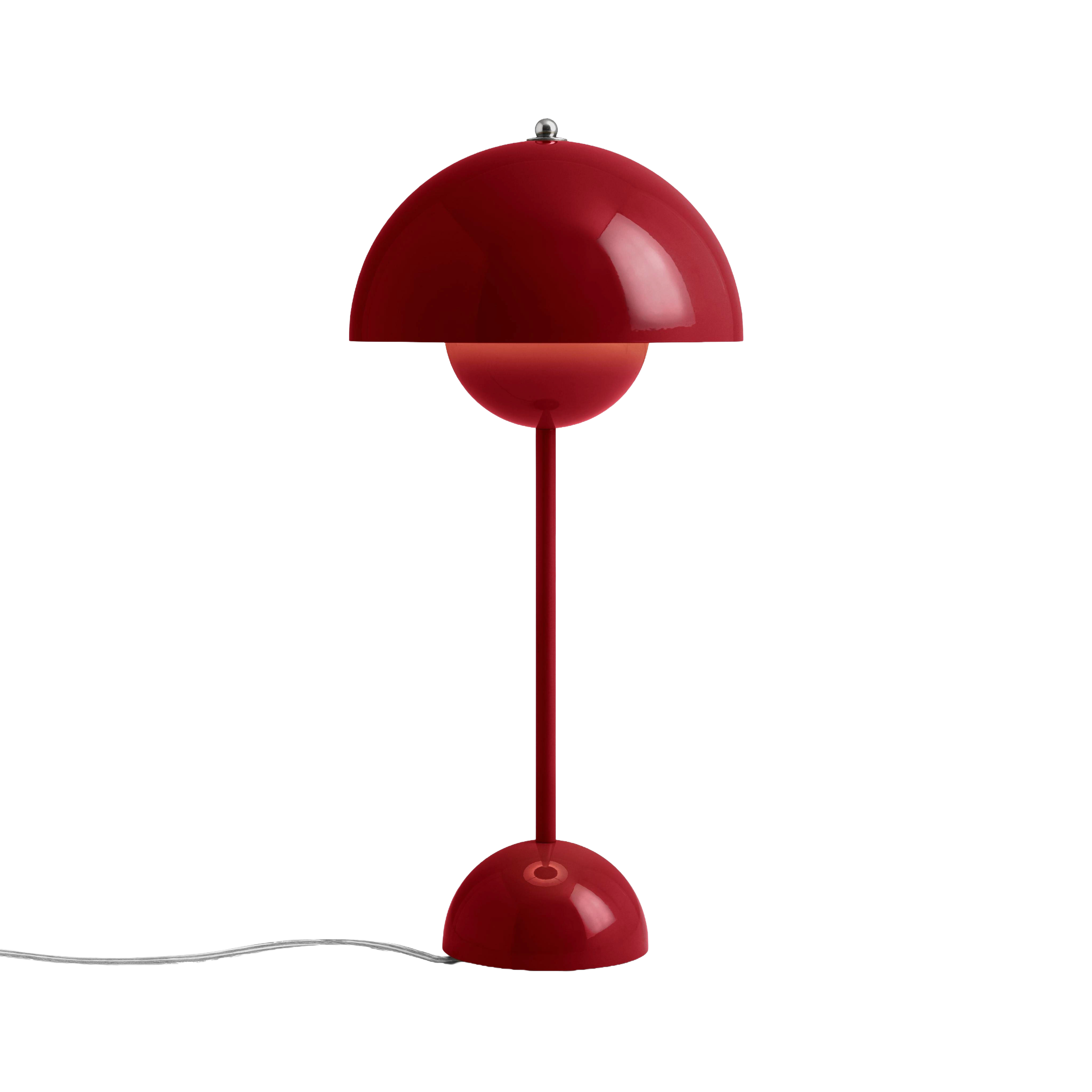 Lampa stołová FLOWERPOT VP3 vínovo červená