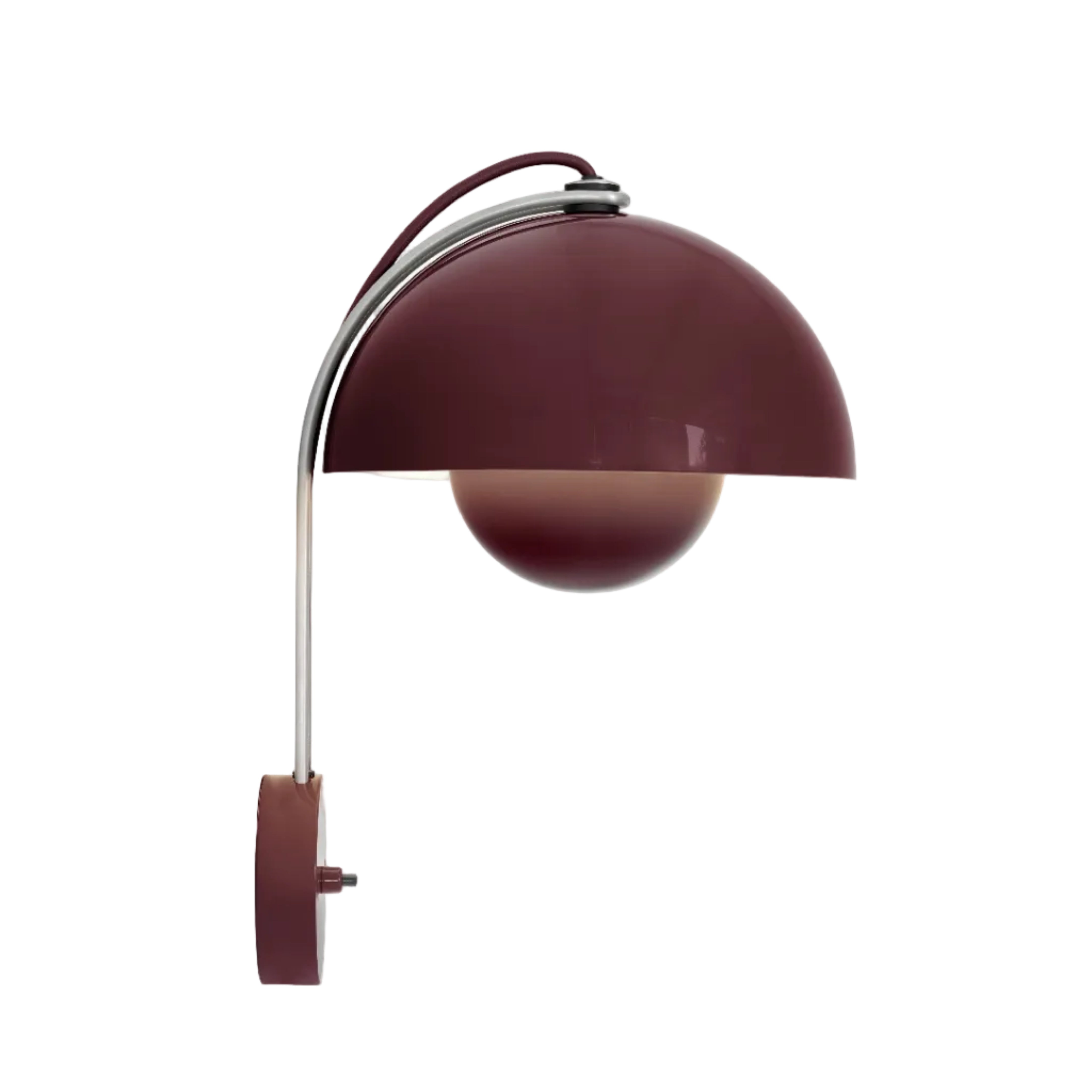 Nástenná lampa FLOWERPOT VP8 tmavá slivka