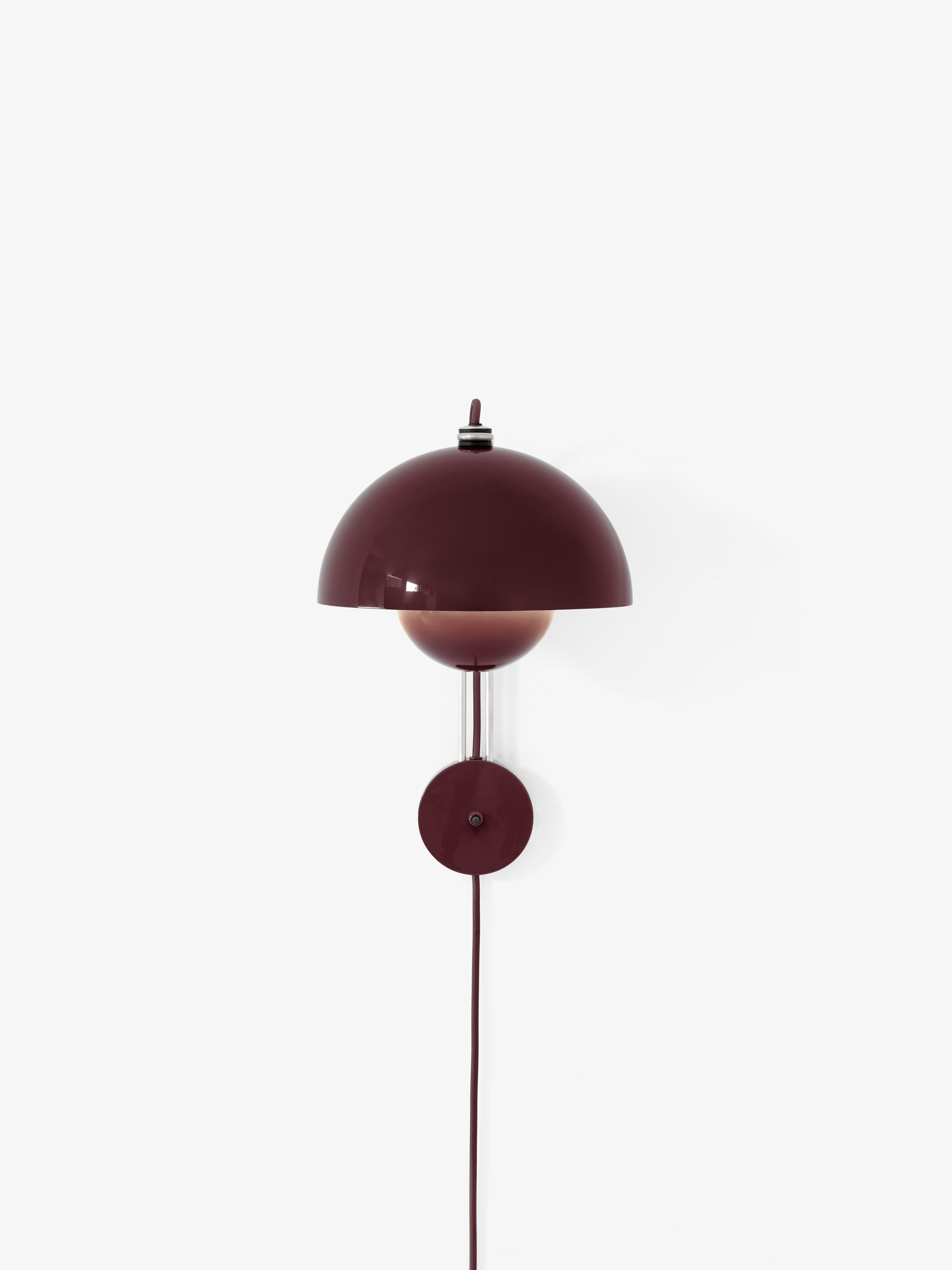 Nástenná lampa FLOWERPOT VP8 tmavá slivka