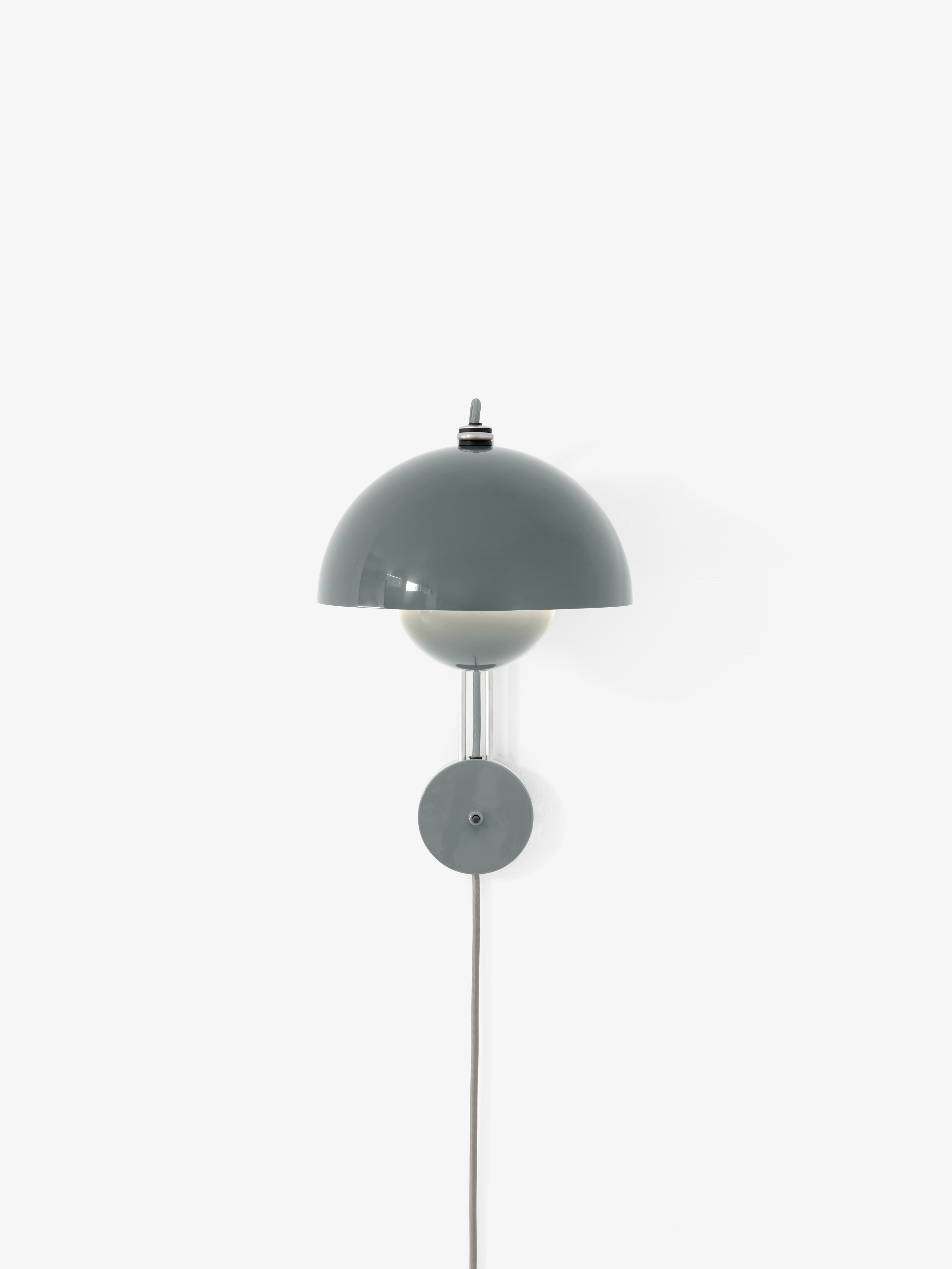 Nástenná lampa FLOWERPOT VP8 šedomodrá