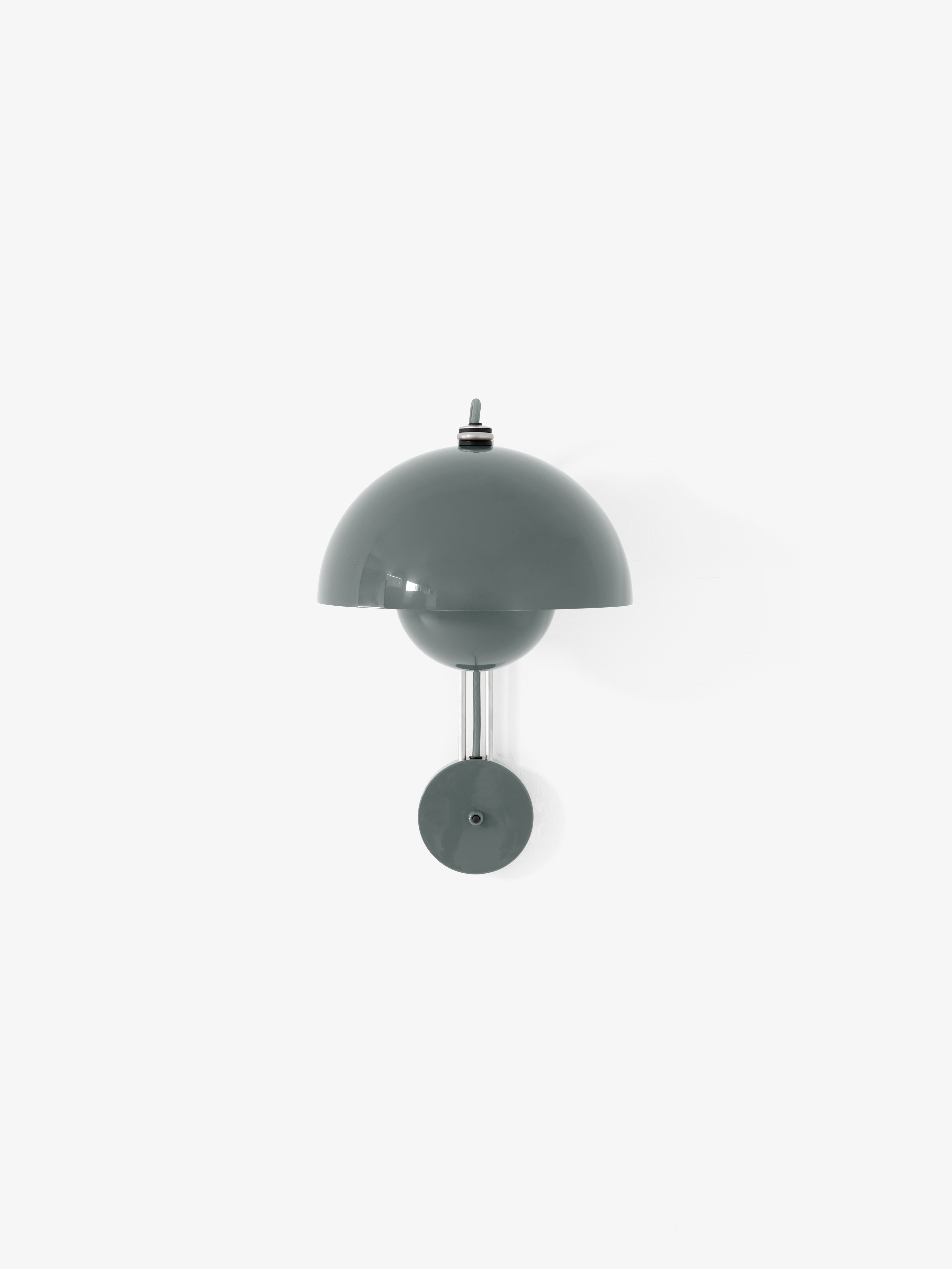 Nástenná lampa FLOWERPOT VP8 šedomodrá