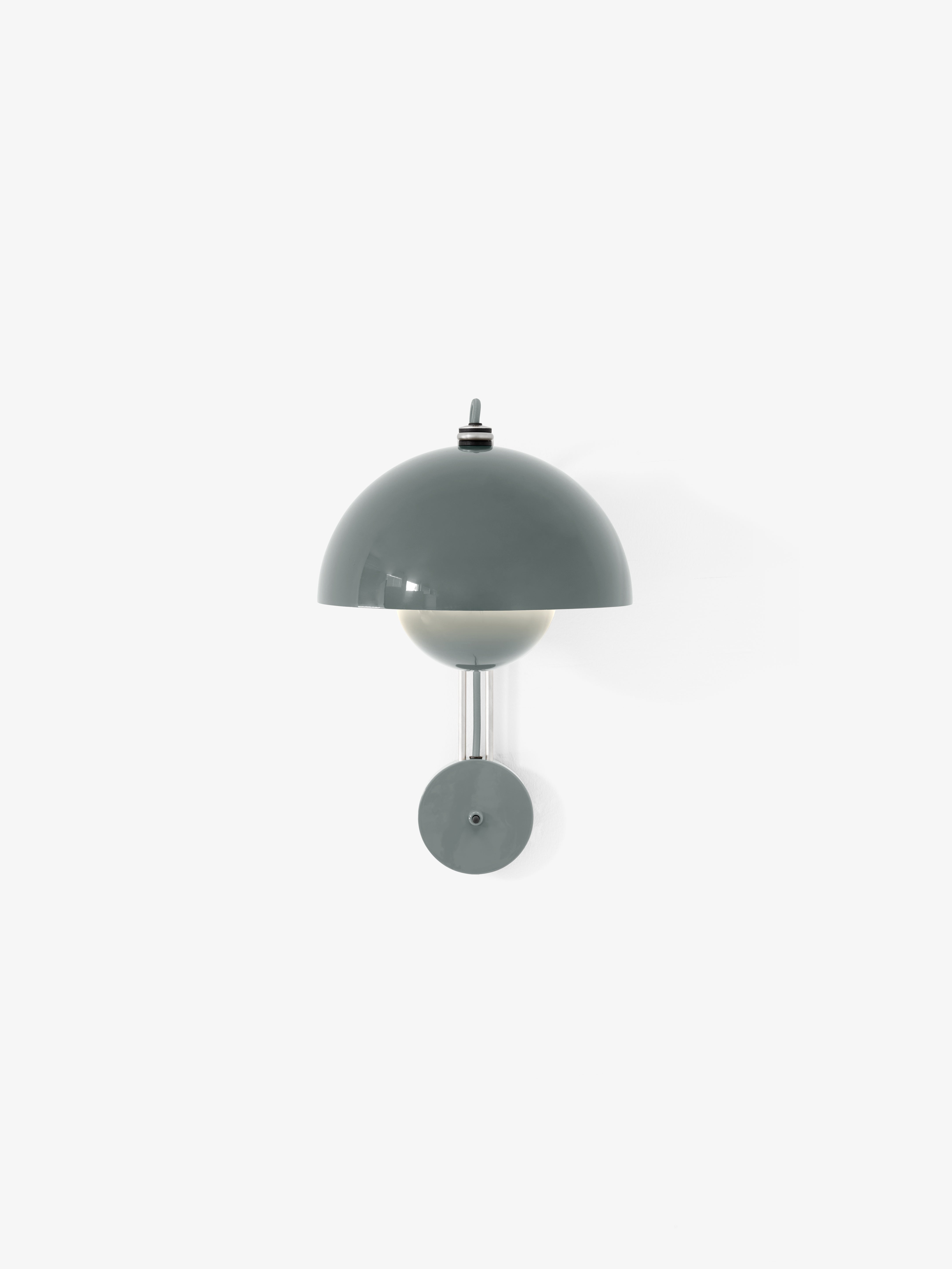 Nástenná lampa FLOWERPOT VP8 šedomodrá