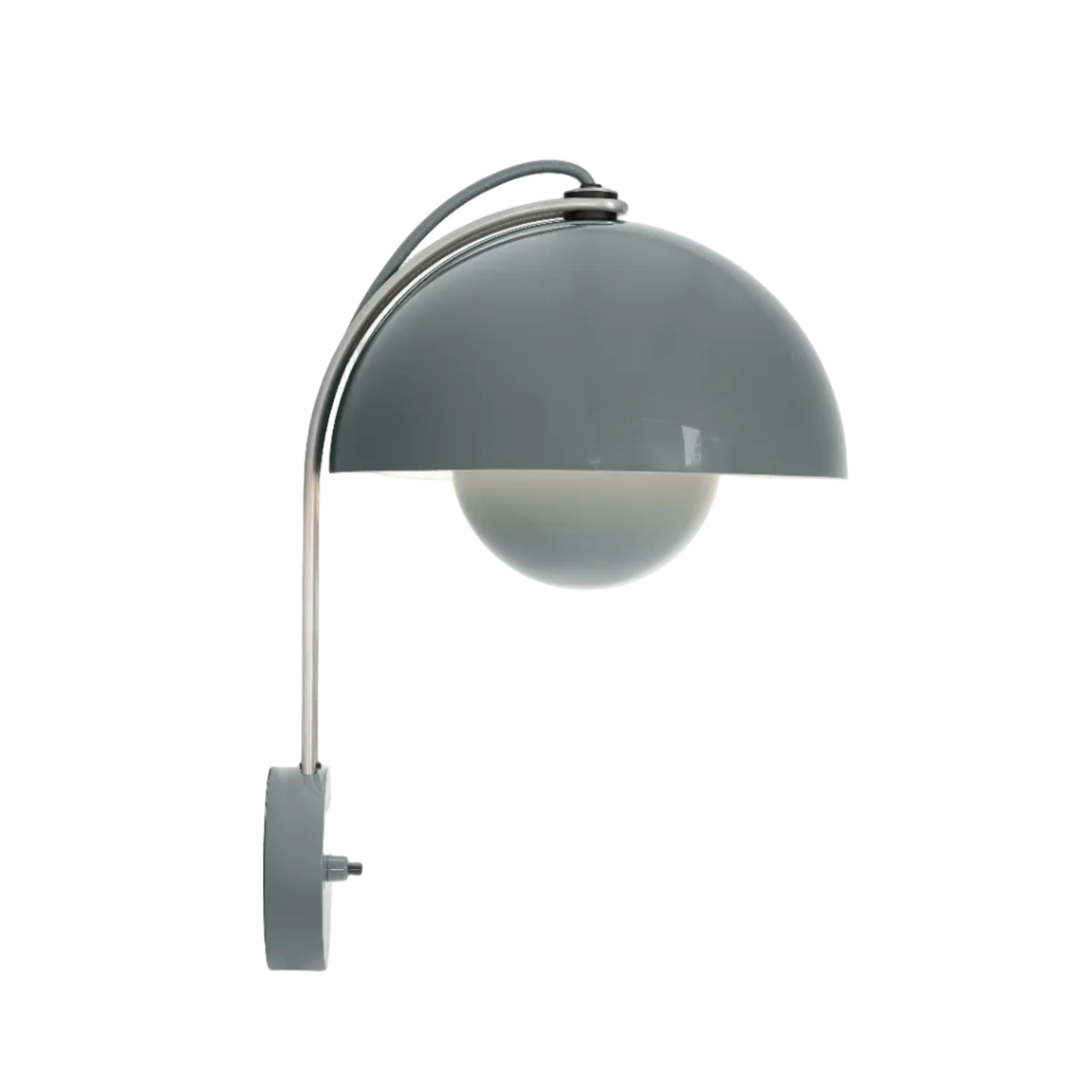 Nástenná lampa FLOWERPOT VP8 šedomodrá