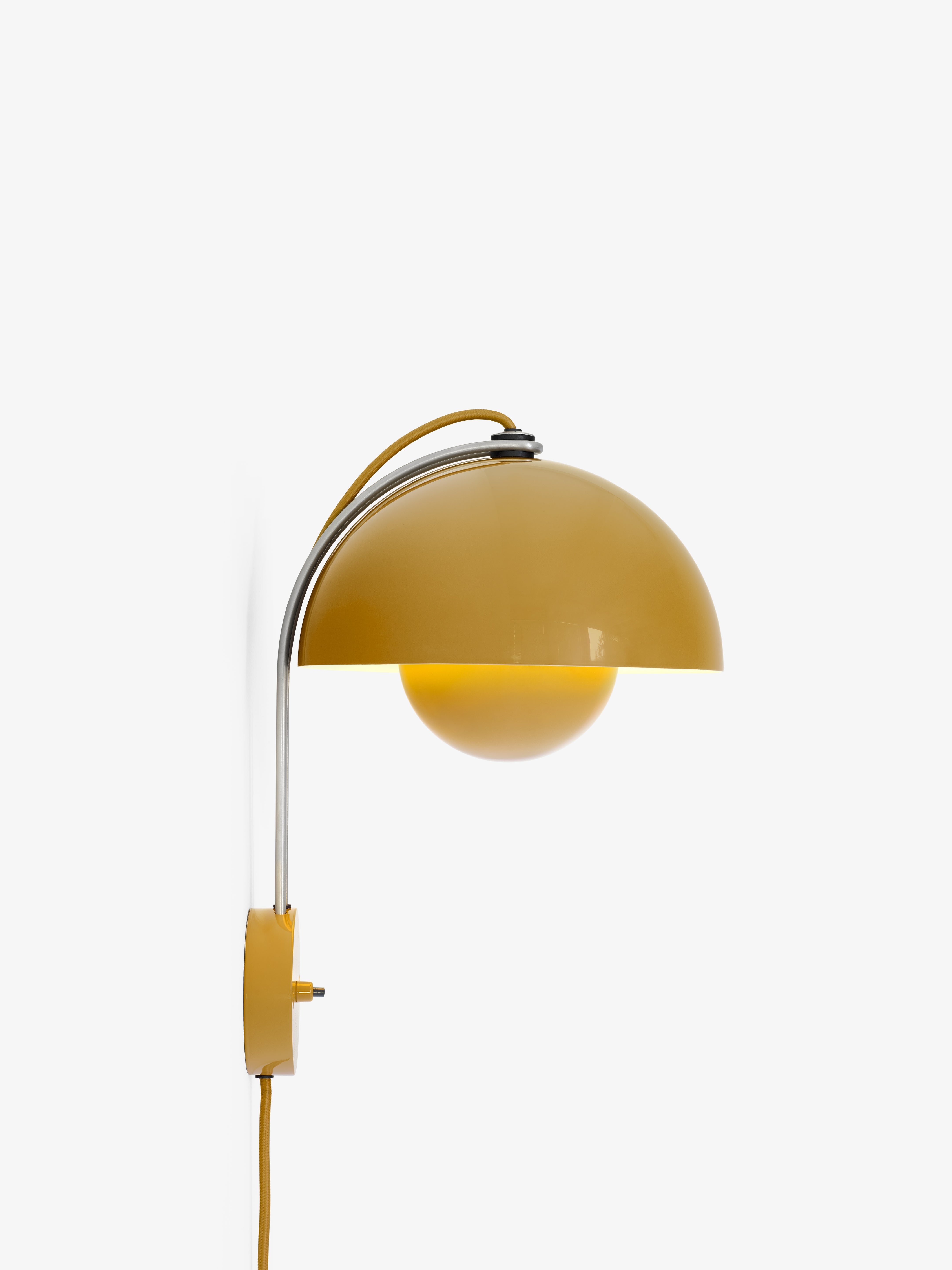 Nástenná lampa FLOWERPOT VP8 horčicová