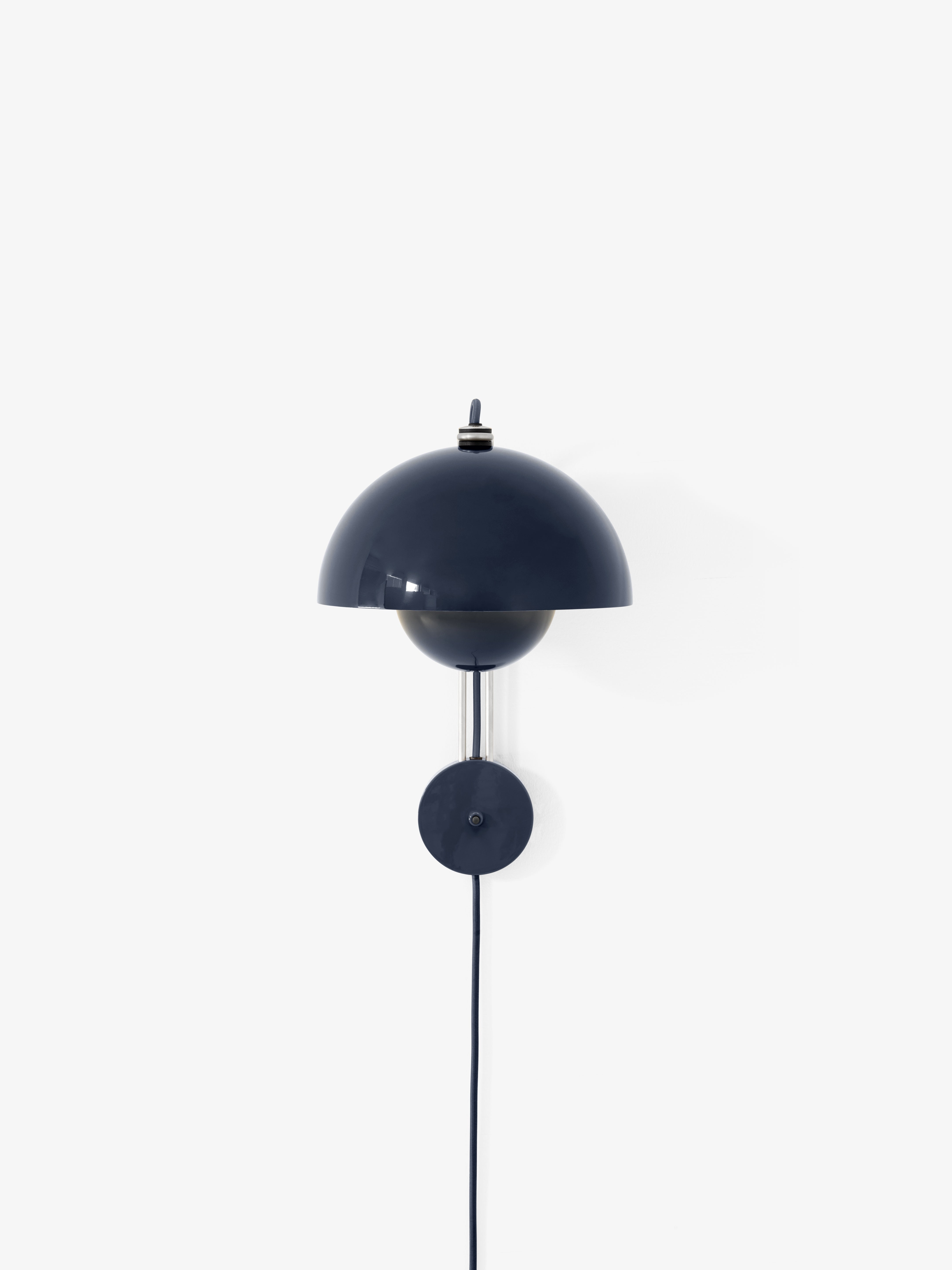 Nástenná lampa FLOWERPOT VP8 modrá oceľová