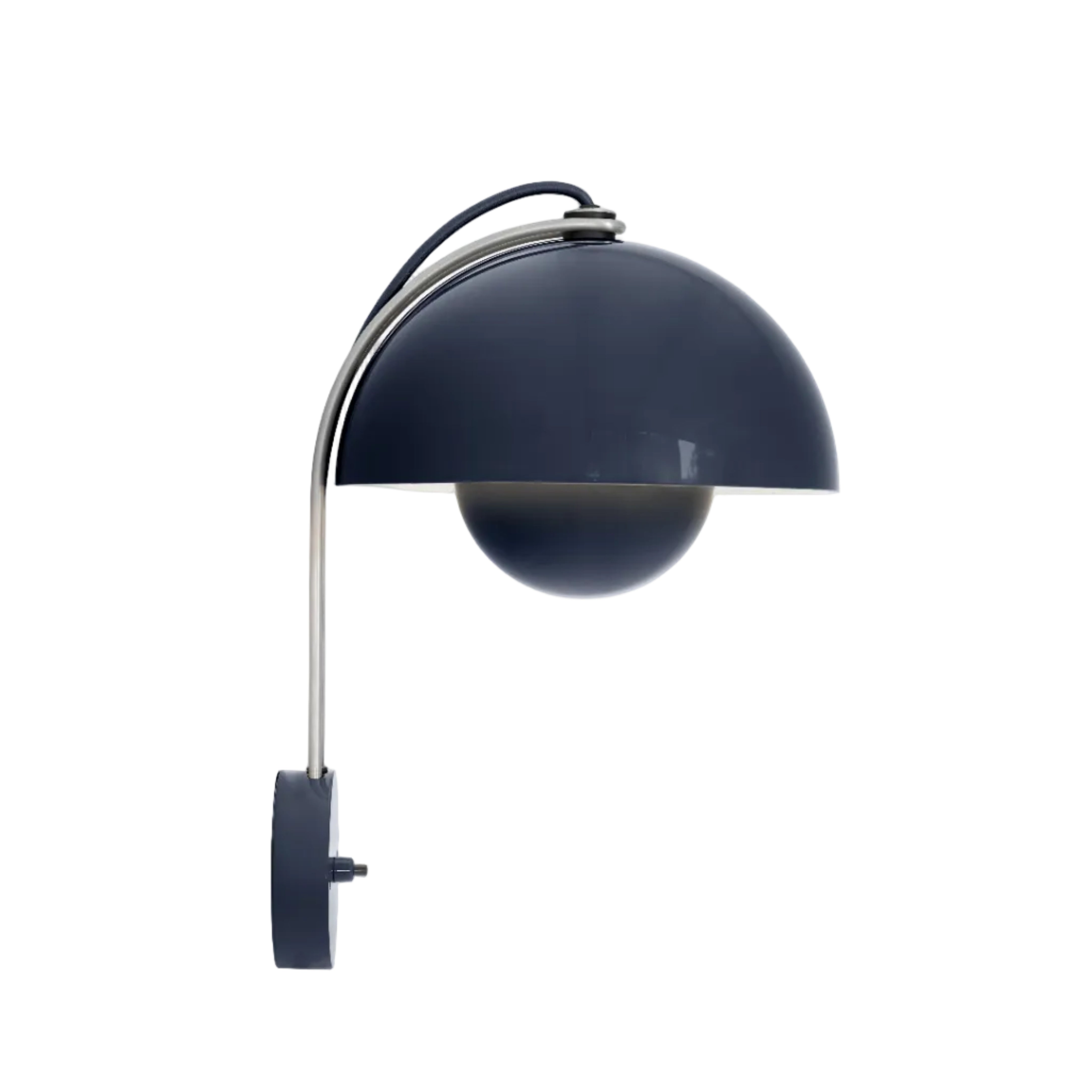 Nástenná lampa FLOWERPOT VP8 modrá oceľová