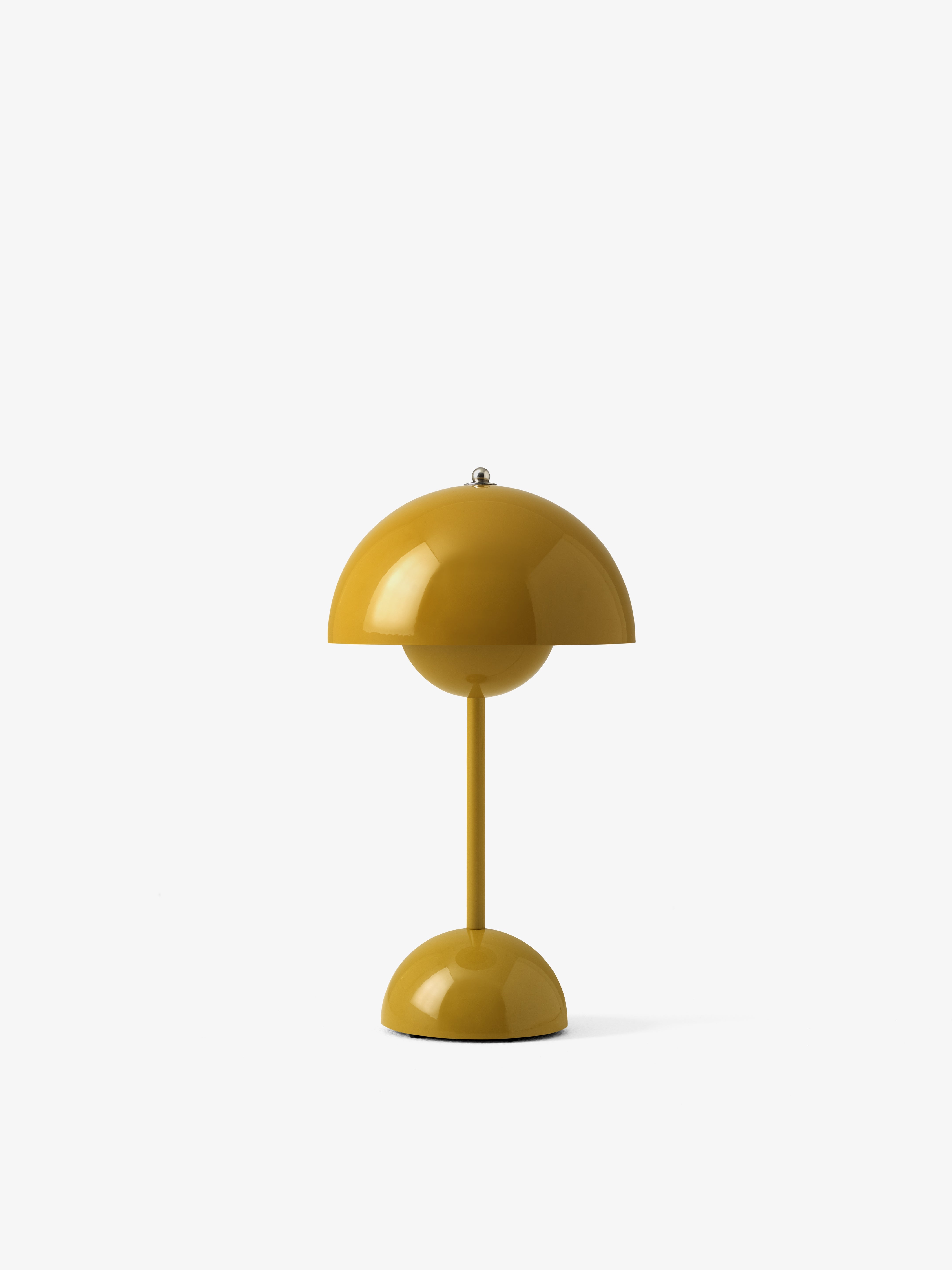Lampa prenosná FLOWERPOT VP9 v horčicovej farbe