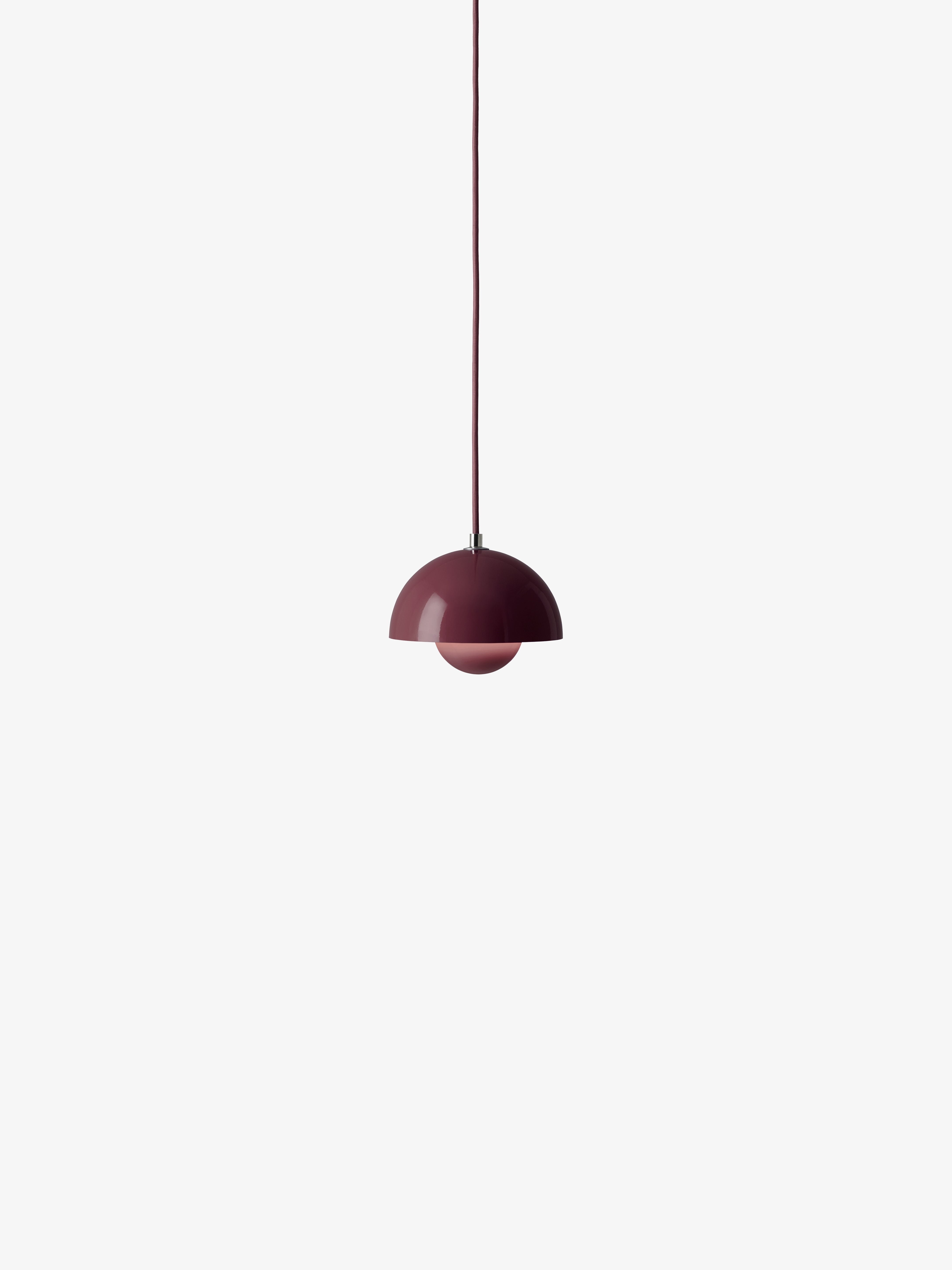 Lampa visiacá FLOWERPOT tmavá slivka