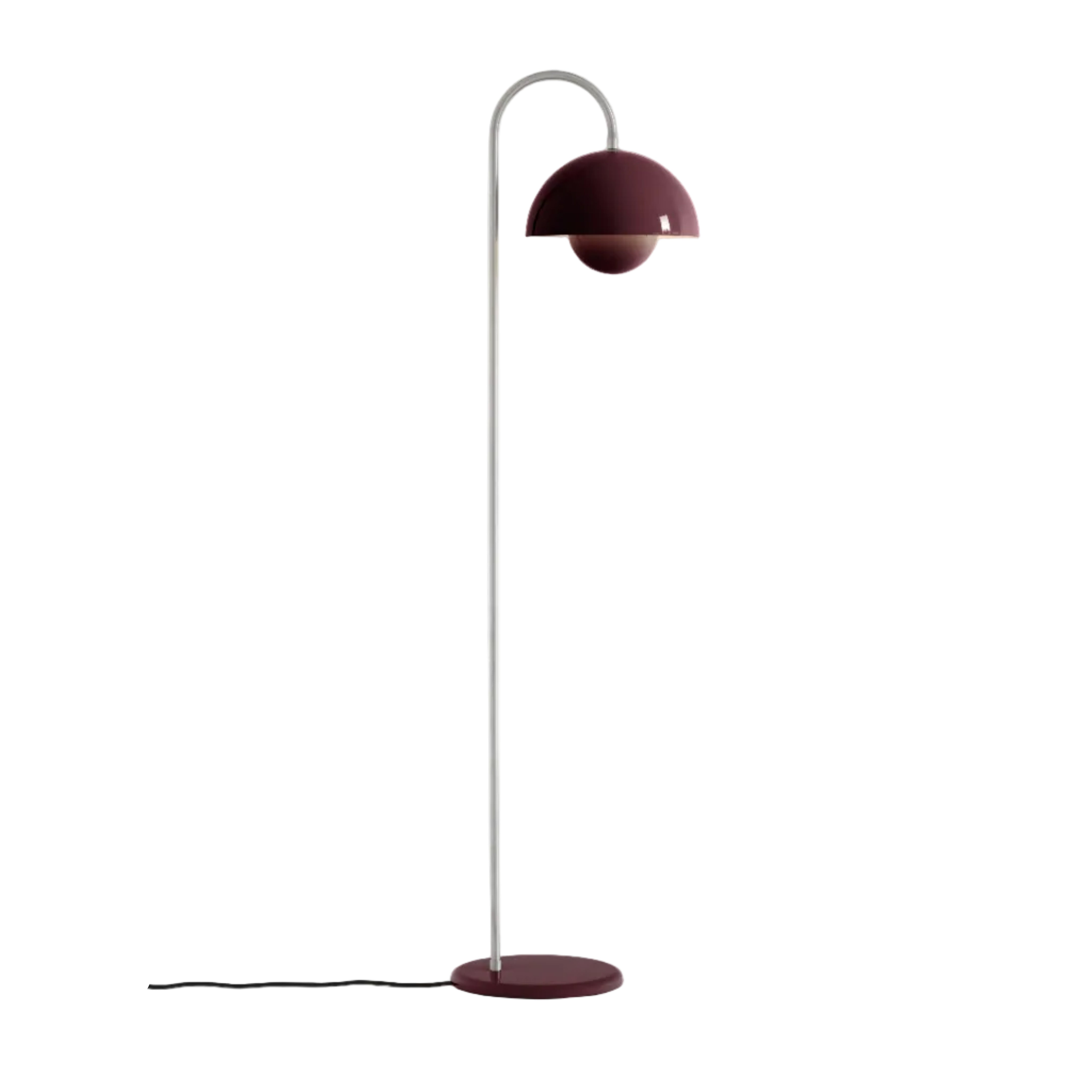 Lampa podlahová FLOWERPOT VP12 tmavá slivka