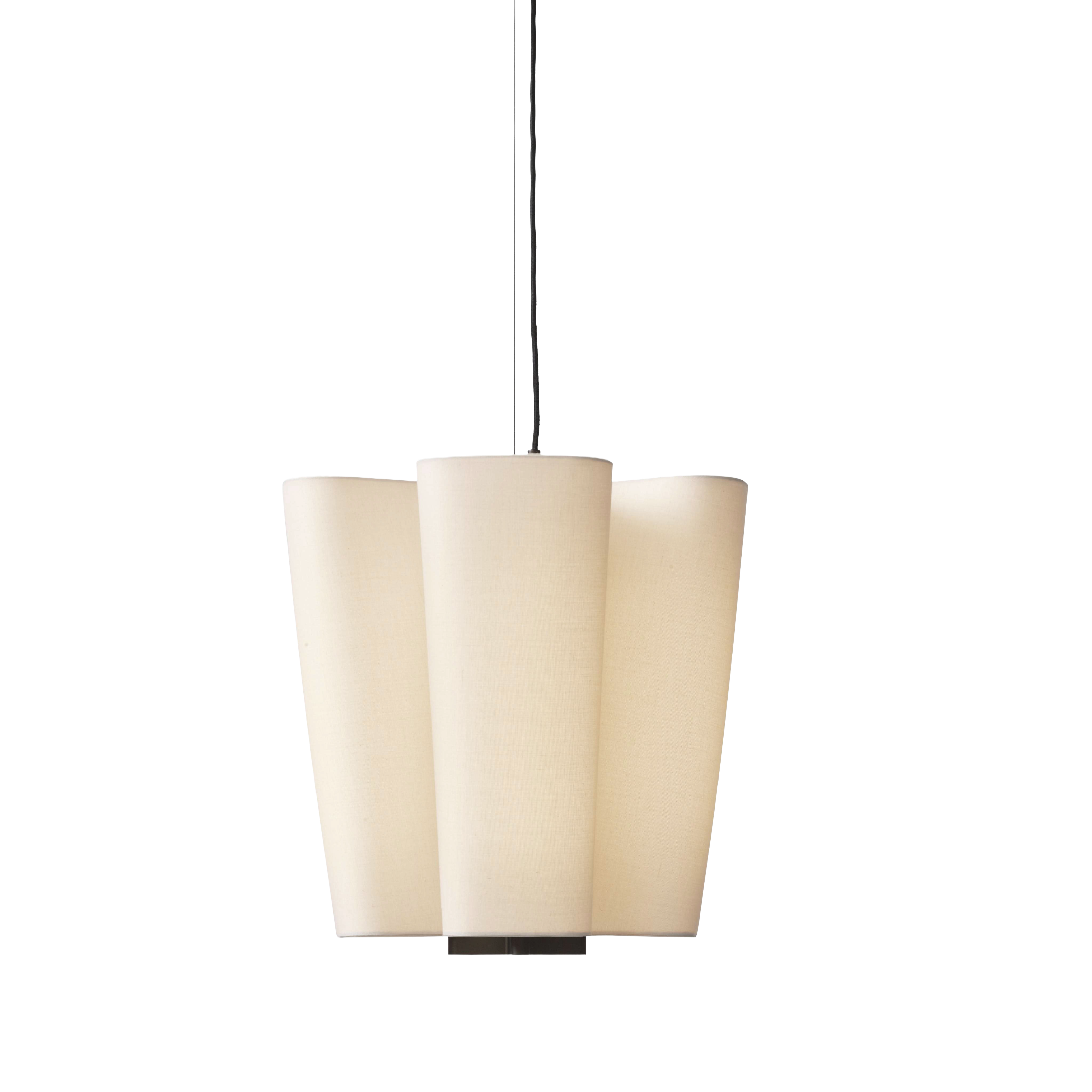 Lampa visiacá BELLA béžová s hnedým povrchom
