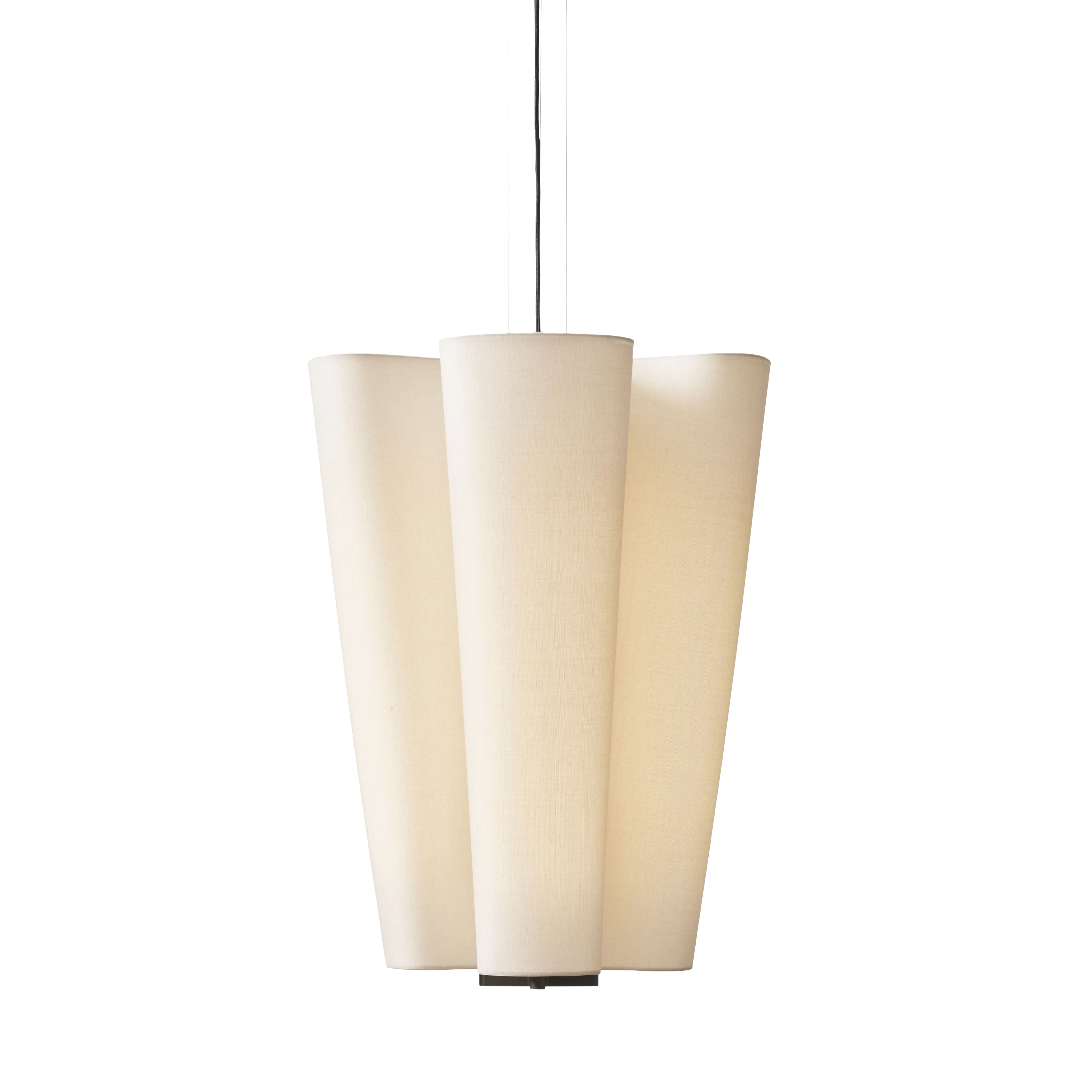 Lampa visiacá BELLA béžová s hnedým povrchom