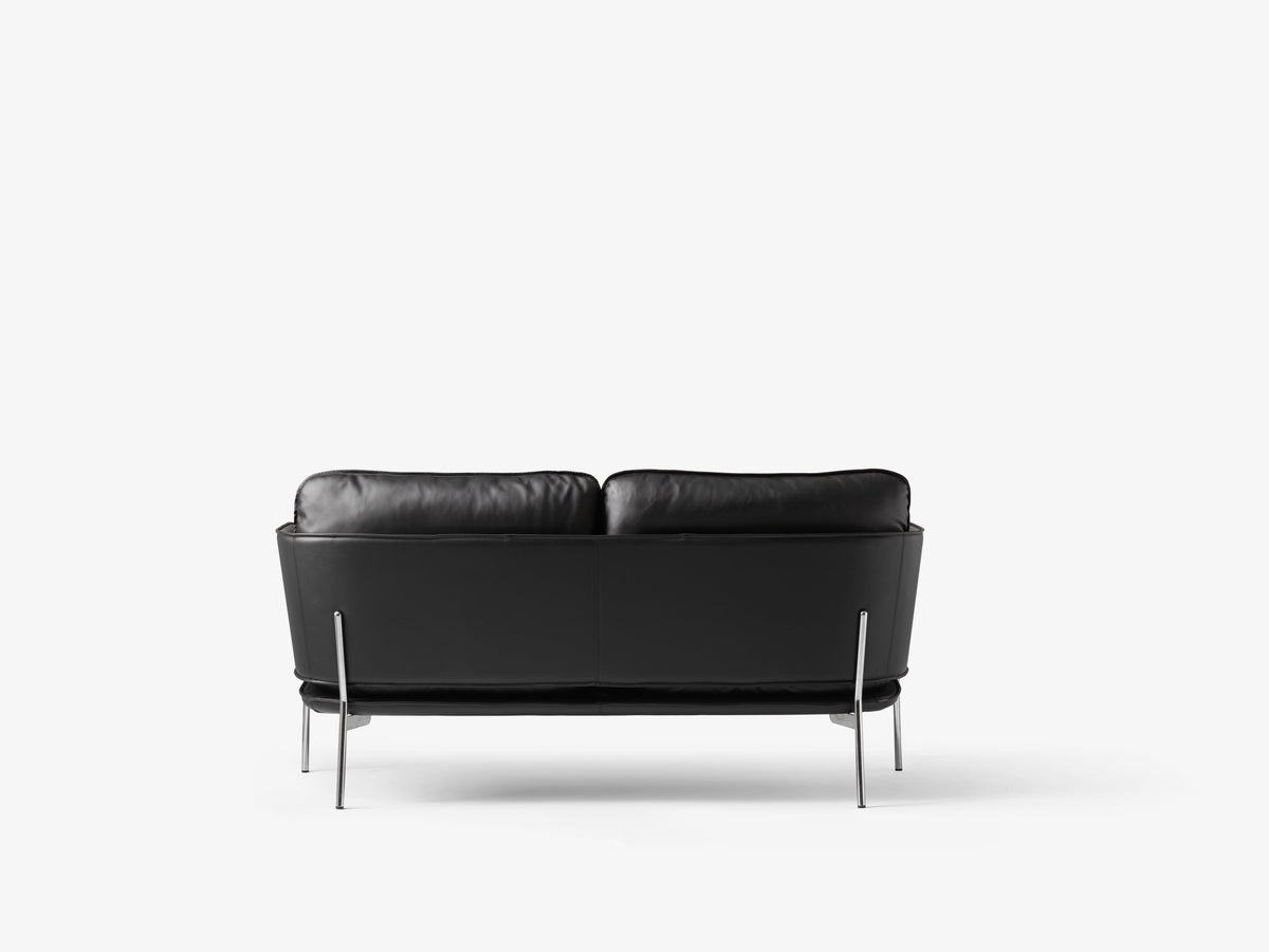 Sofa pre 2 osoby CLOUD LN2 čalúnená s chrómovým podstavcom