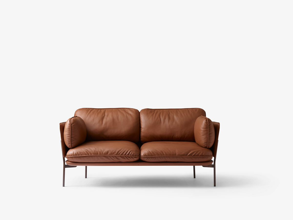 Sofa pre 2 osoby CLOUD LN2 čalúnená s čiernym podstavcom