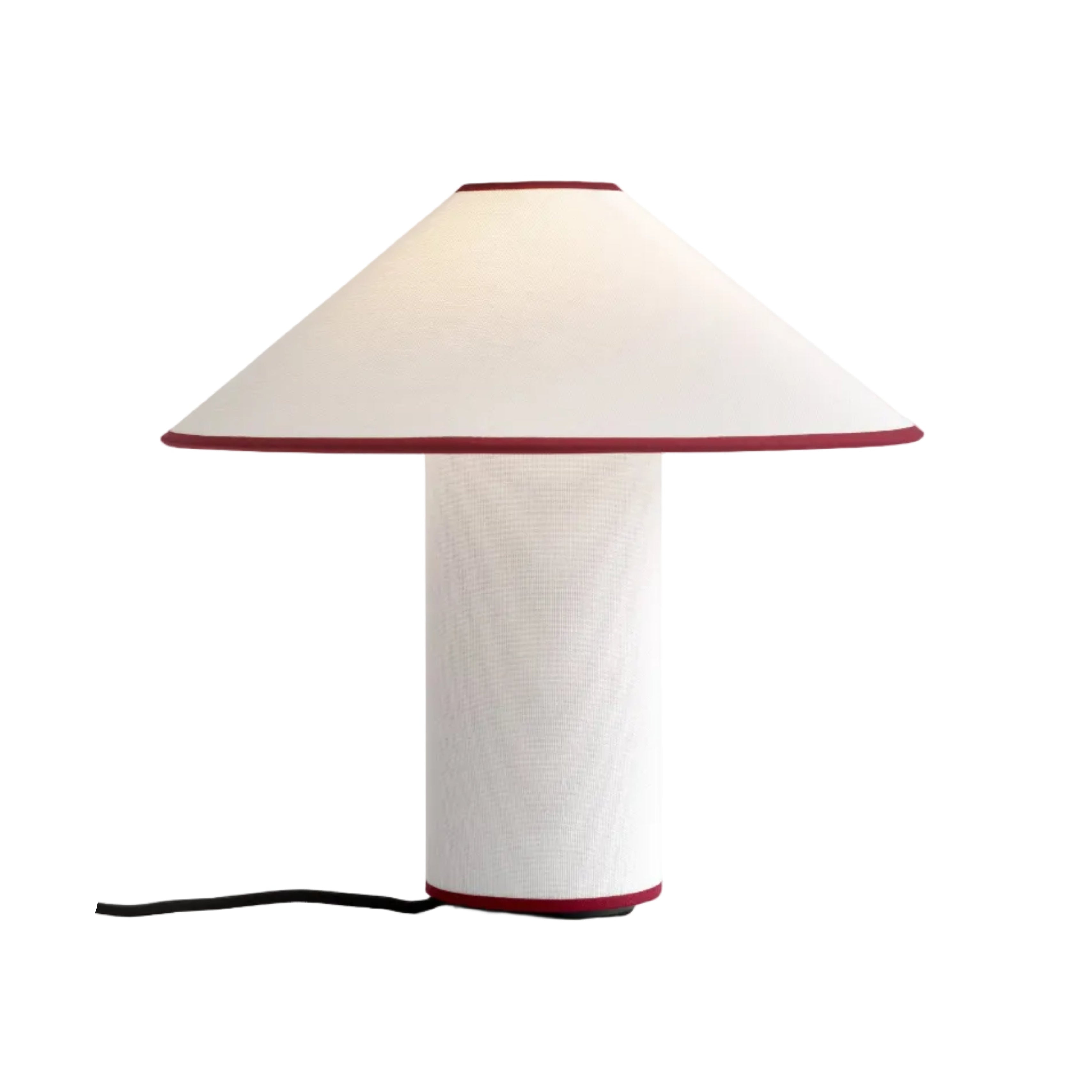 Stolná lampa COLETTE ATD6 biela s červeným povrchom