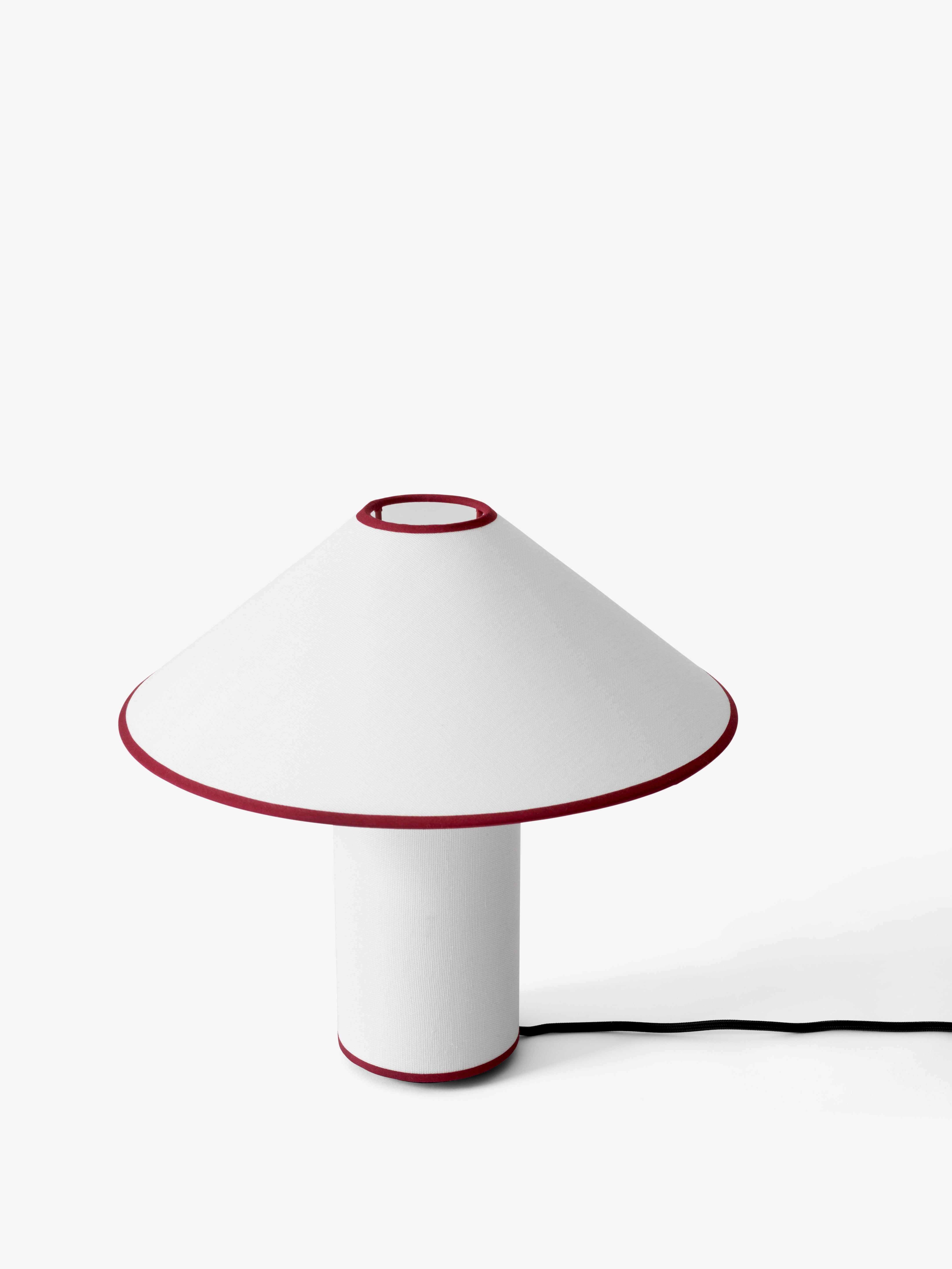 Stolná lampa COLETTE ATD6 biela s červeným povrchom