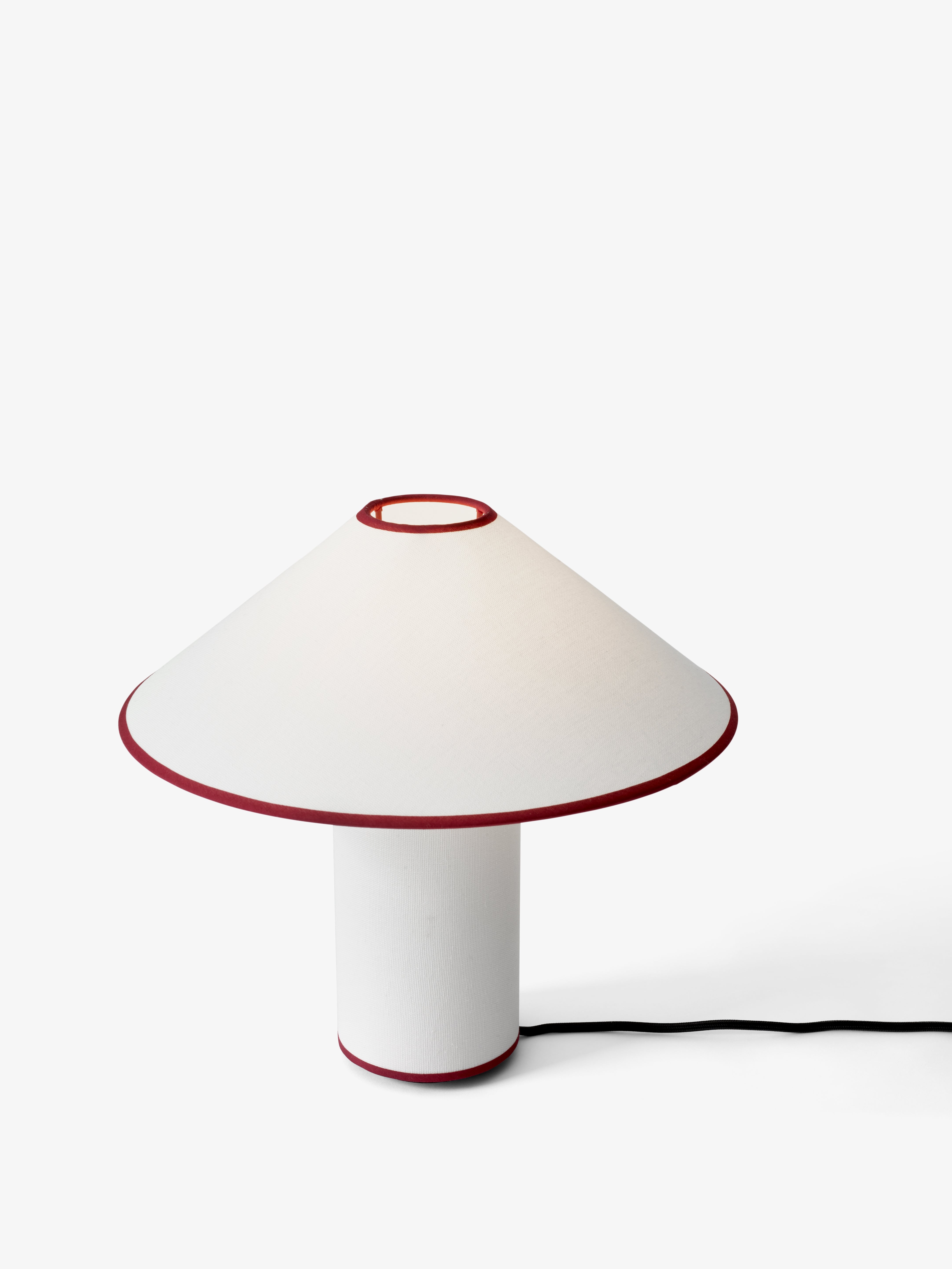 Stolná lampa COLETTE ATD6 biela s červeným povrchom