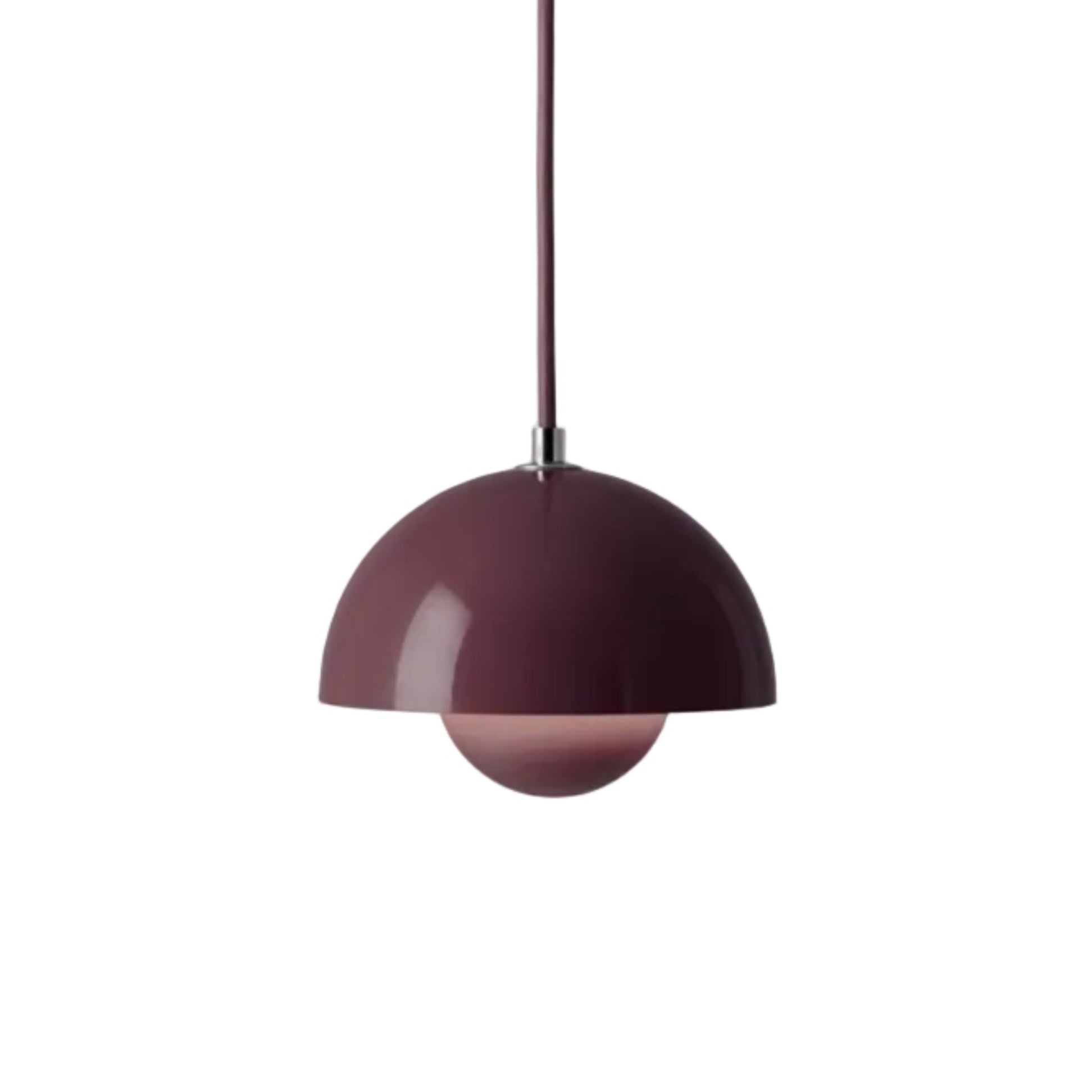 Lampa visiacá FLOWERPOT tmavá slivka