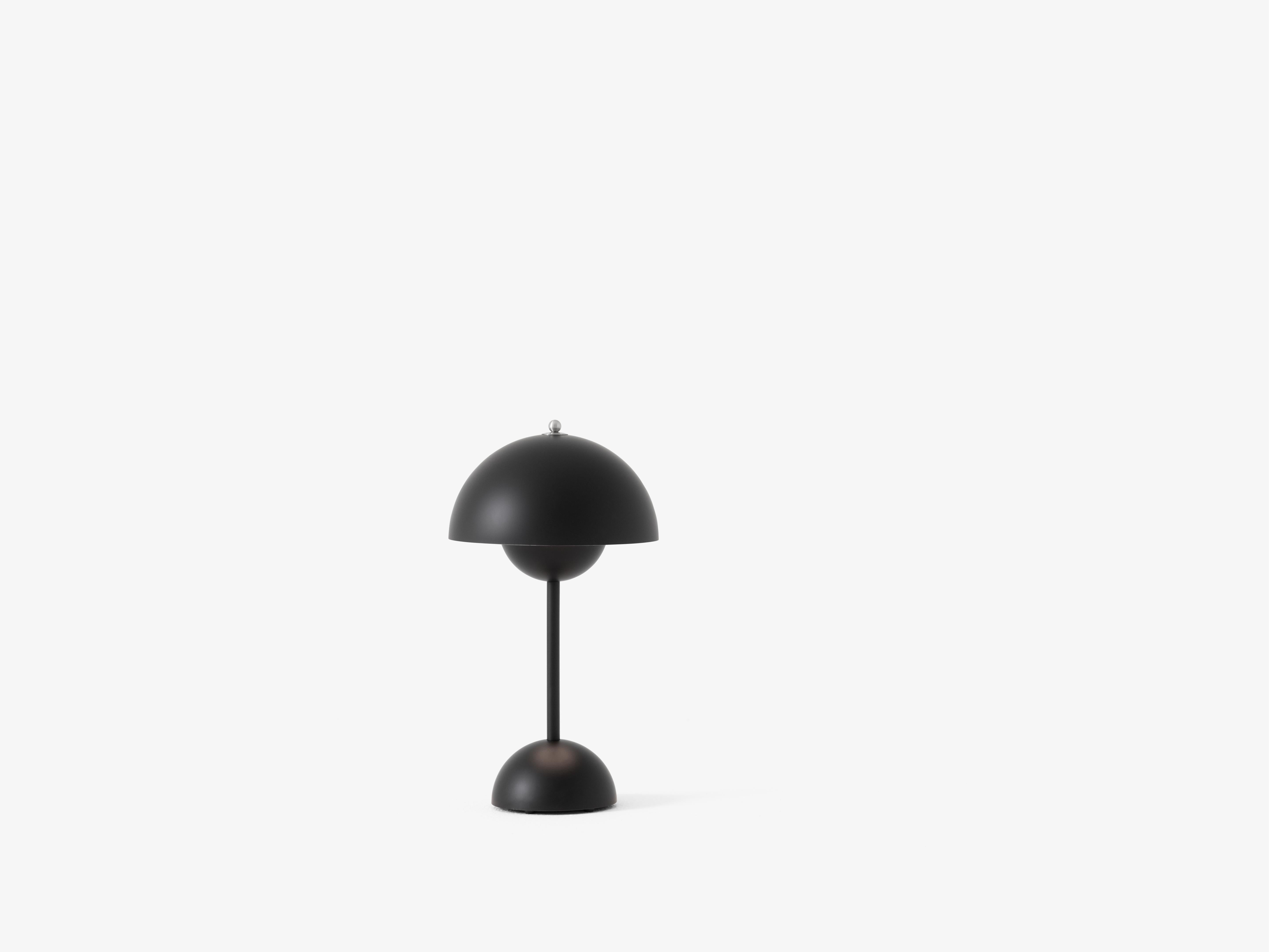 Prenosná lampa FLOWERPOT VP9 matná čierna