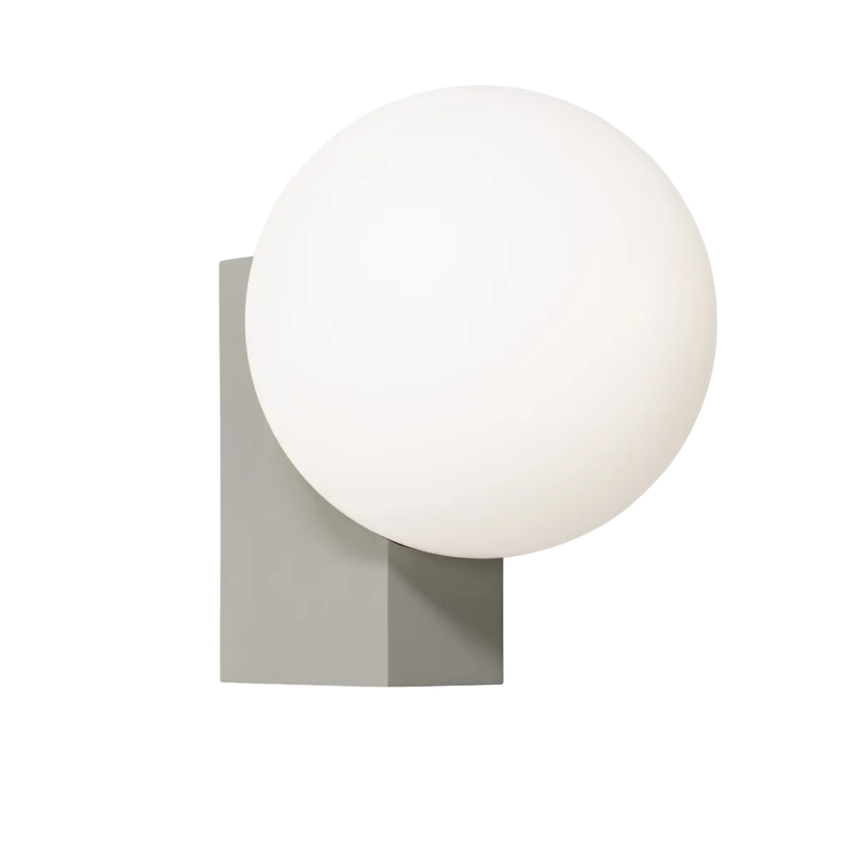 Nástenná lampa JOURNEY SH2 so skleneným tienidlom a šedým podstavcom